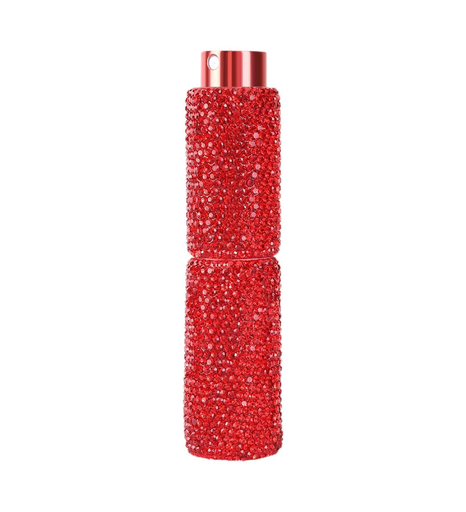 Perfume Spray Bottle Perfume Atomiser Diamonds Fragrance Empty Bottle Refillable Cosmetic Sprayer Portable Bling Crystals Rhinestones Glitter Spray Bottle for Outdoor Dating Travelling Red - Buy Online on GoSupps.com