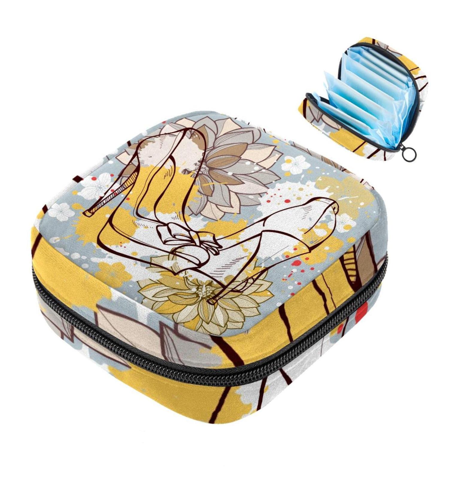 Women's Floral Binding-Up Bags | Stylish Tampon Storage with Zipper Pockets - Multi03 - Buy Online on GoSupps.com