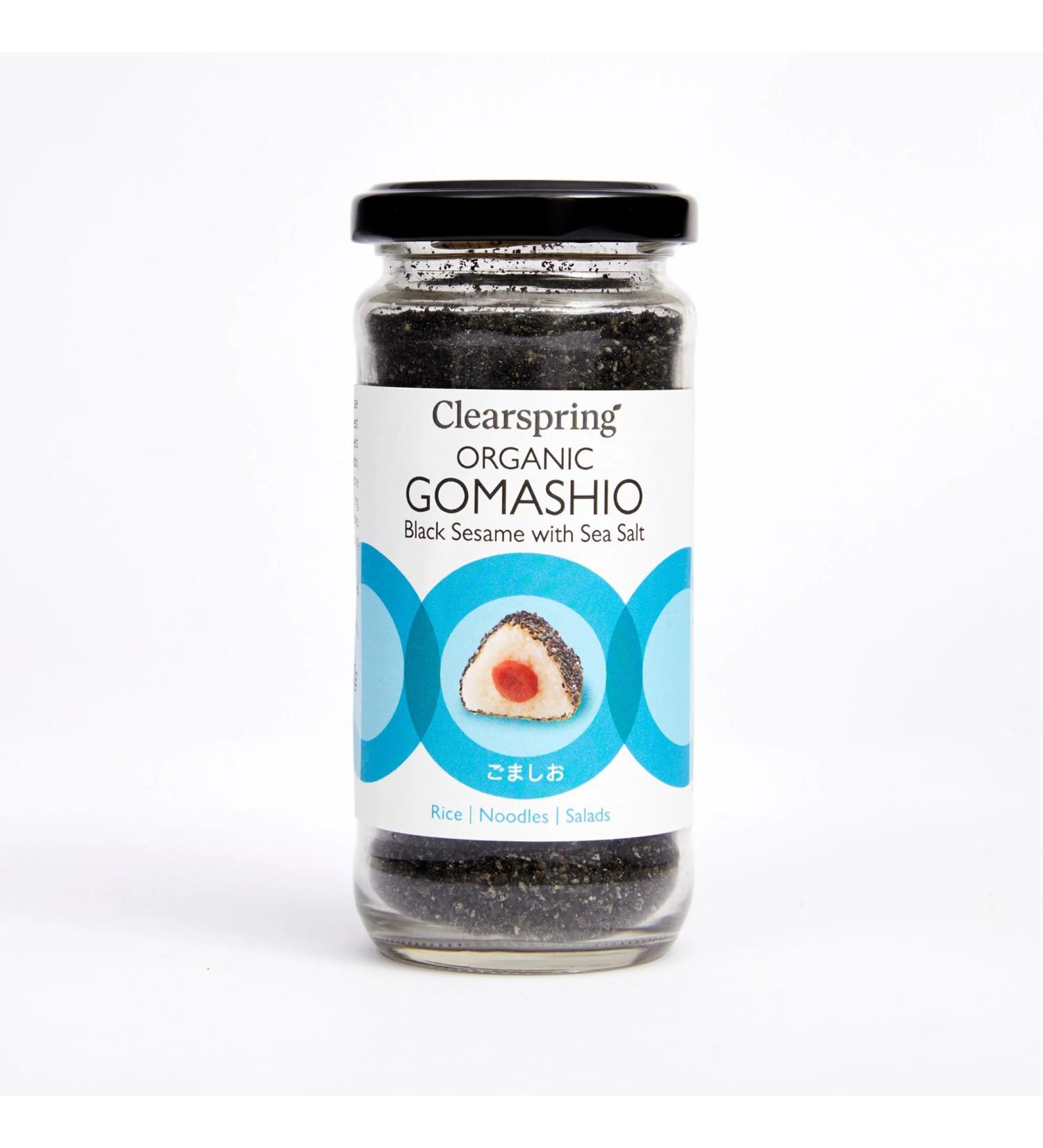 Clearspring Organic Gomashio - Black Sesame with Sea Salt (Pack of 6) - Buy Online on GoSupps.com