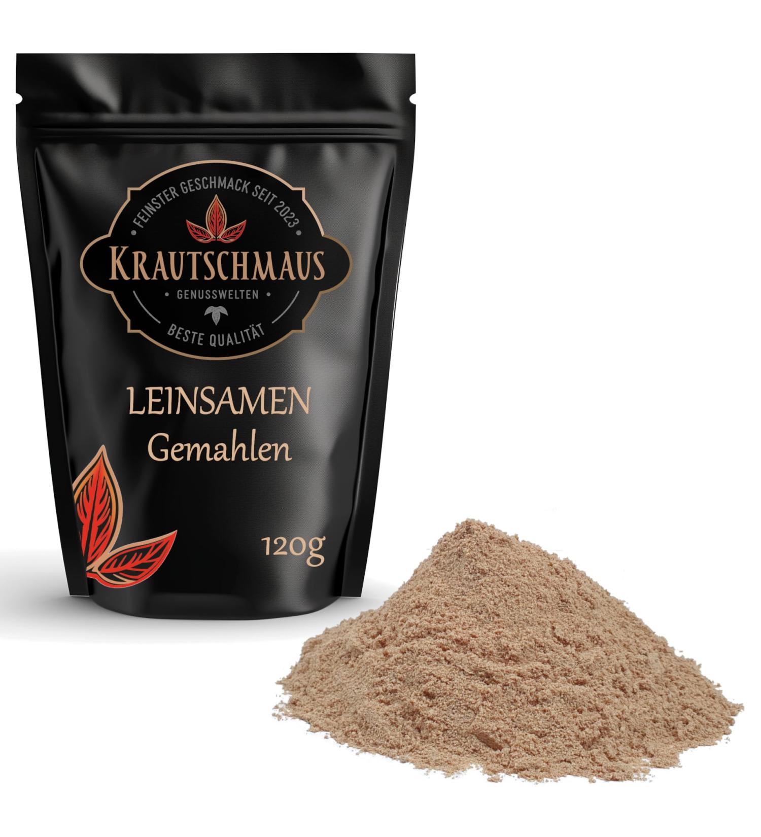 Buy Mereal Ground Linseed Flour - Pure & Additive-Free 120g | High Fiber Flax Seeds for Healthy Living - Buy Online on GoSupps.com
