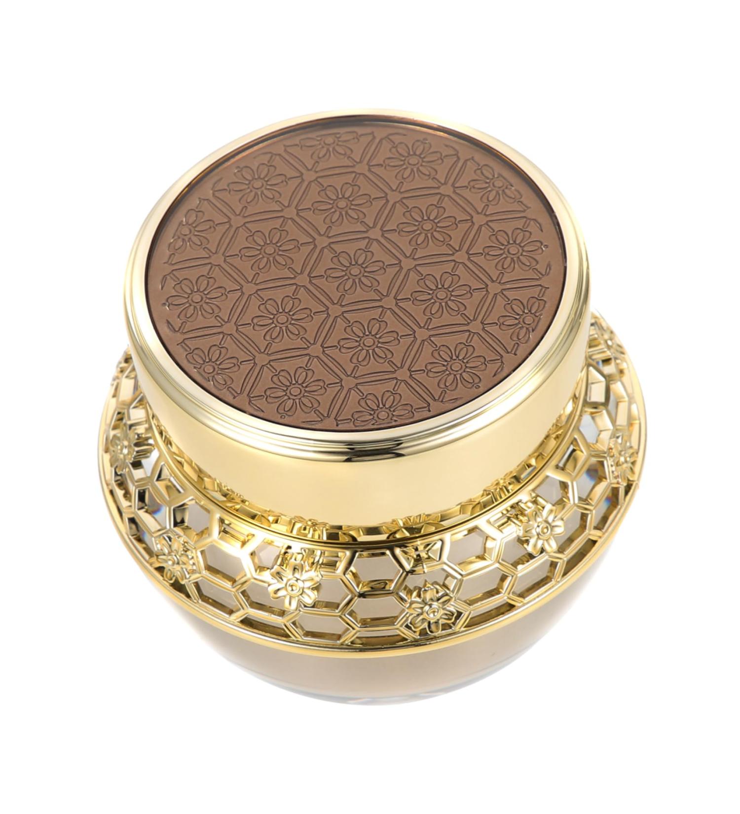 MAGICLULU Cream Bottle Refillable Face Cream Container Hair Elastics with Flowers Plastic Container with Lid Containers for Beads Plastic Vials Hand Soap Bottle Travel Pp Sample Holder Glass 6X5.5X5.5CM Golden - Buy Online on GoSupps.com