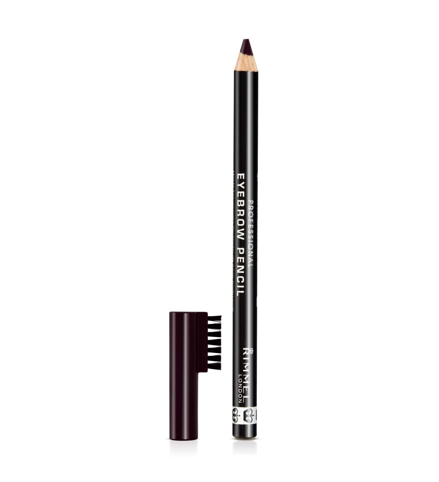 Rimmel London Professional Eyebrow Pencil 004 Black Brown - 0.05 oz | Long-lasting Precision - Buy Online on GoSupps.com