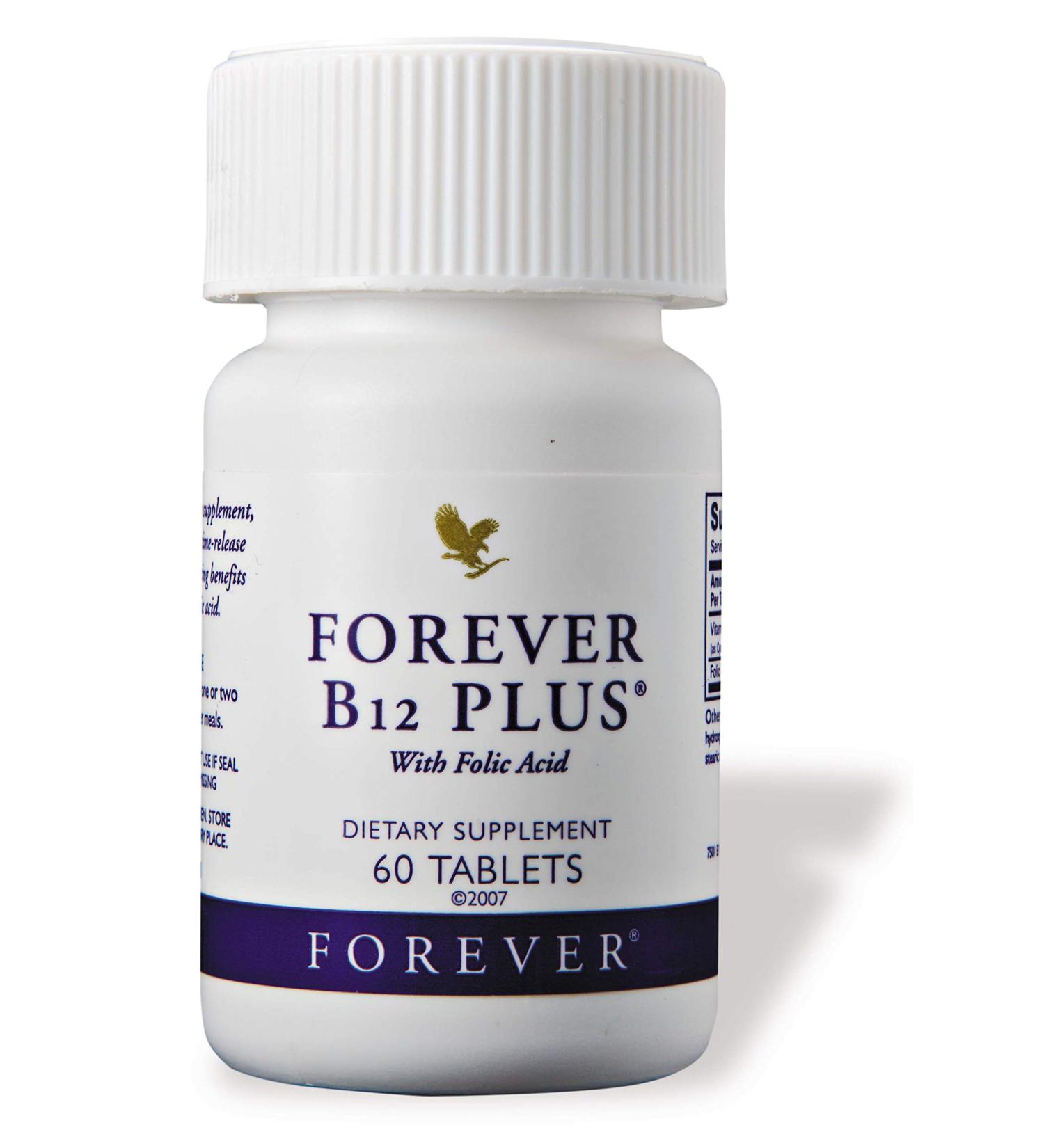 Forever B12 Plus - 60 Tablets | Essential Vitamin Supplement - Buy Online on GoSupps.com