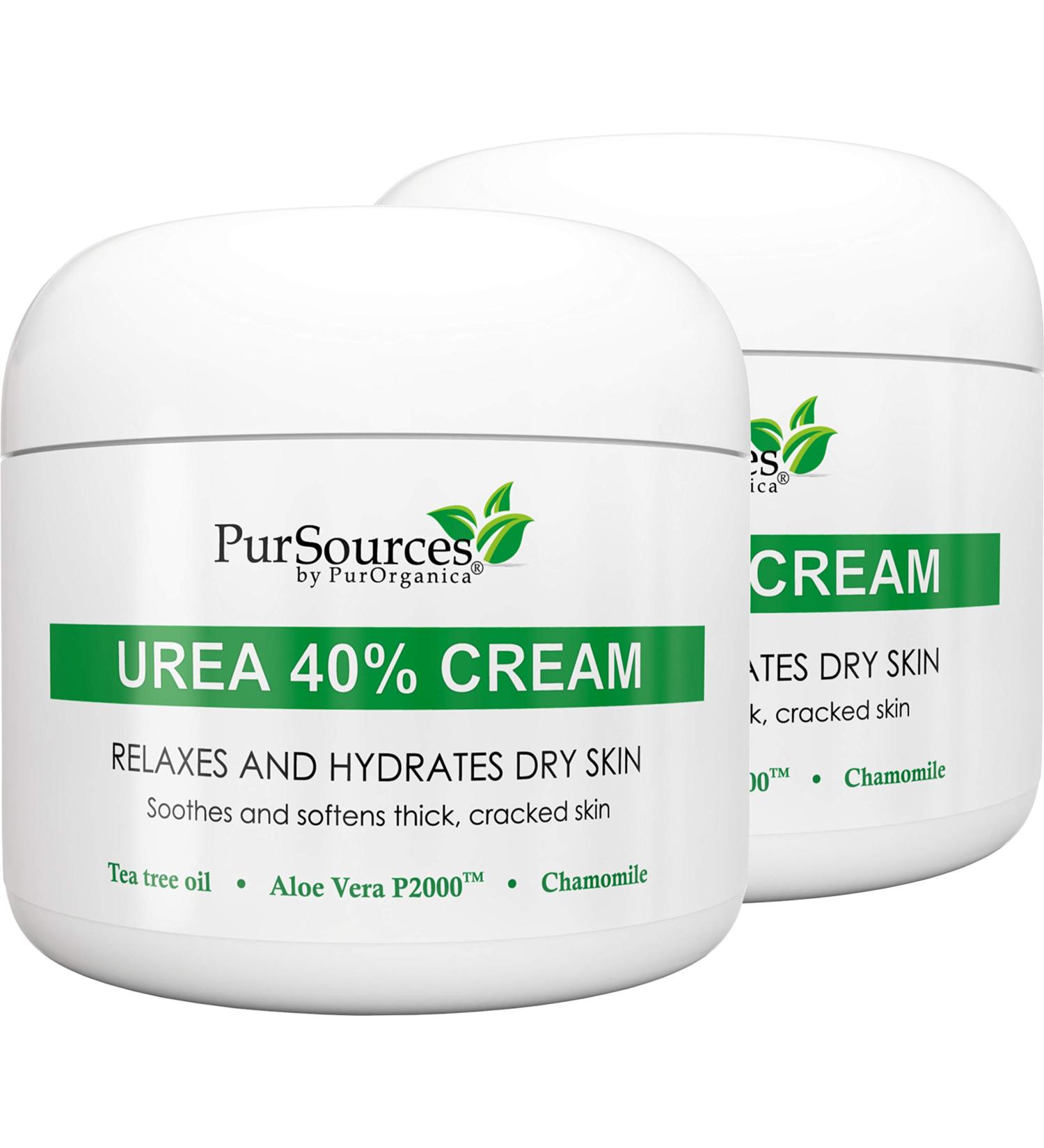 PurOrganica Urea 40% Foot Cream - Pack of 2 Limited Edition - Best Callus Remover, Moisturizer for Thick, Cracked, Rough, Dead & Dry Skin on Feet, Knees, and Elbows - Buy Online on GoSupps.com