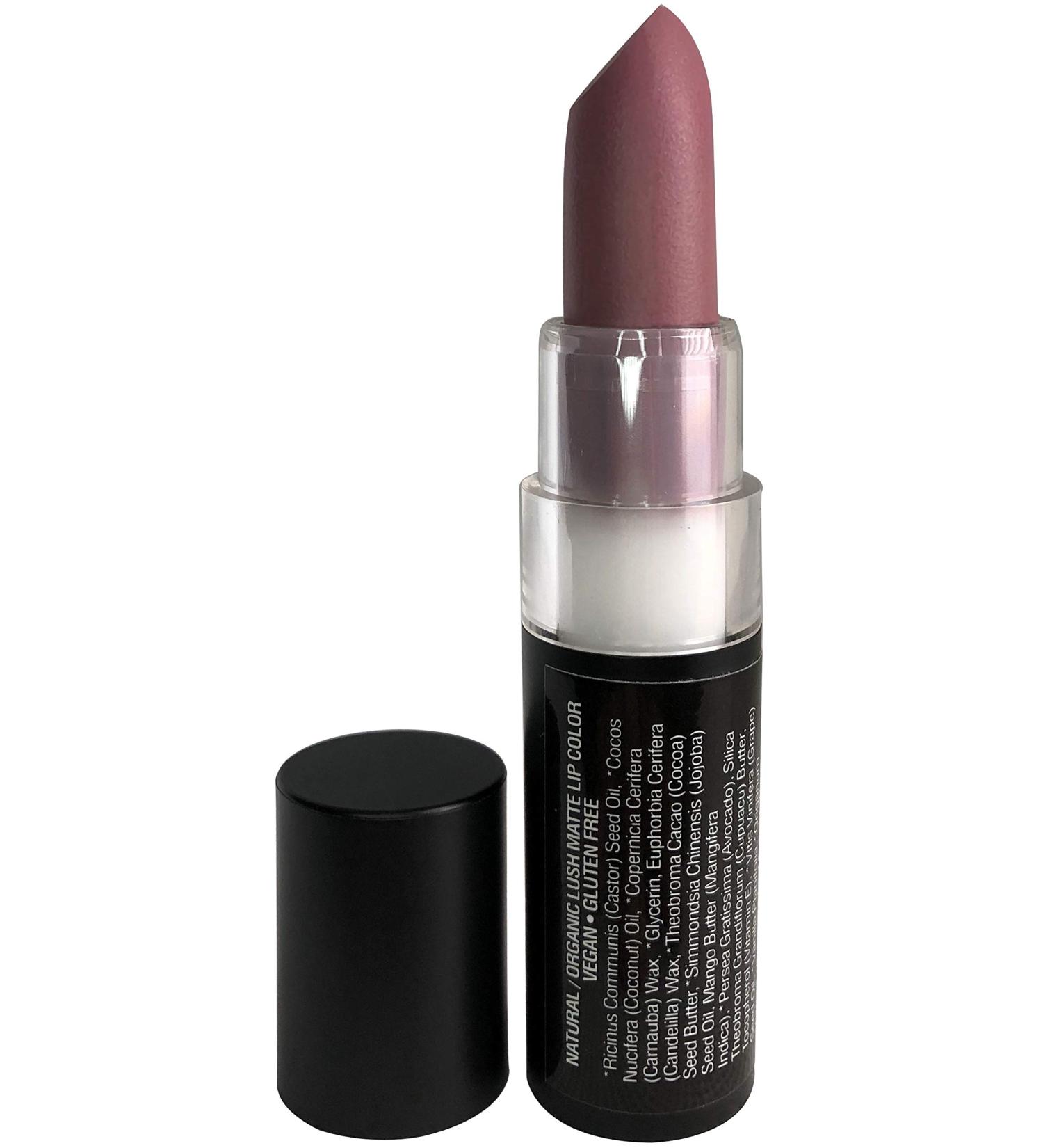 Mom's Secret Organic Matte Lipstick - Long Lasting, Vegan & Gluten Free | Love'n Lilac Shade | Cruelty Free | Made in USA | 0.15 oz - Buy Online on GoSupps.com