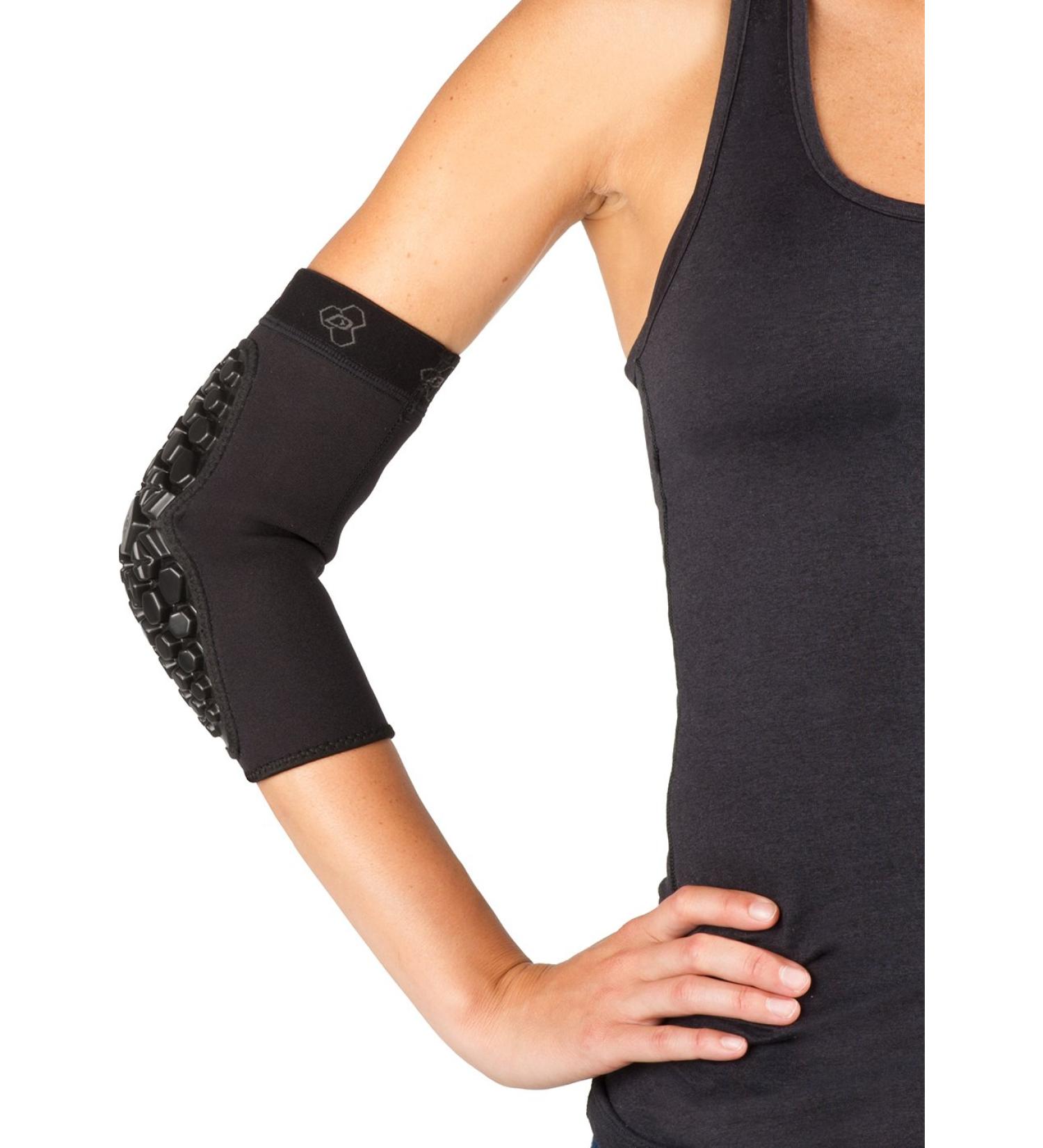 Defender Compression Elbow Pads for Collision Sports - Football, Rugby, Lacrosse | Pair of Padded Support for Martial Arts & Obstacle Courses - Buy Online on GoSupps.com