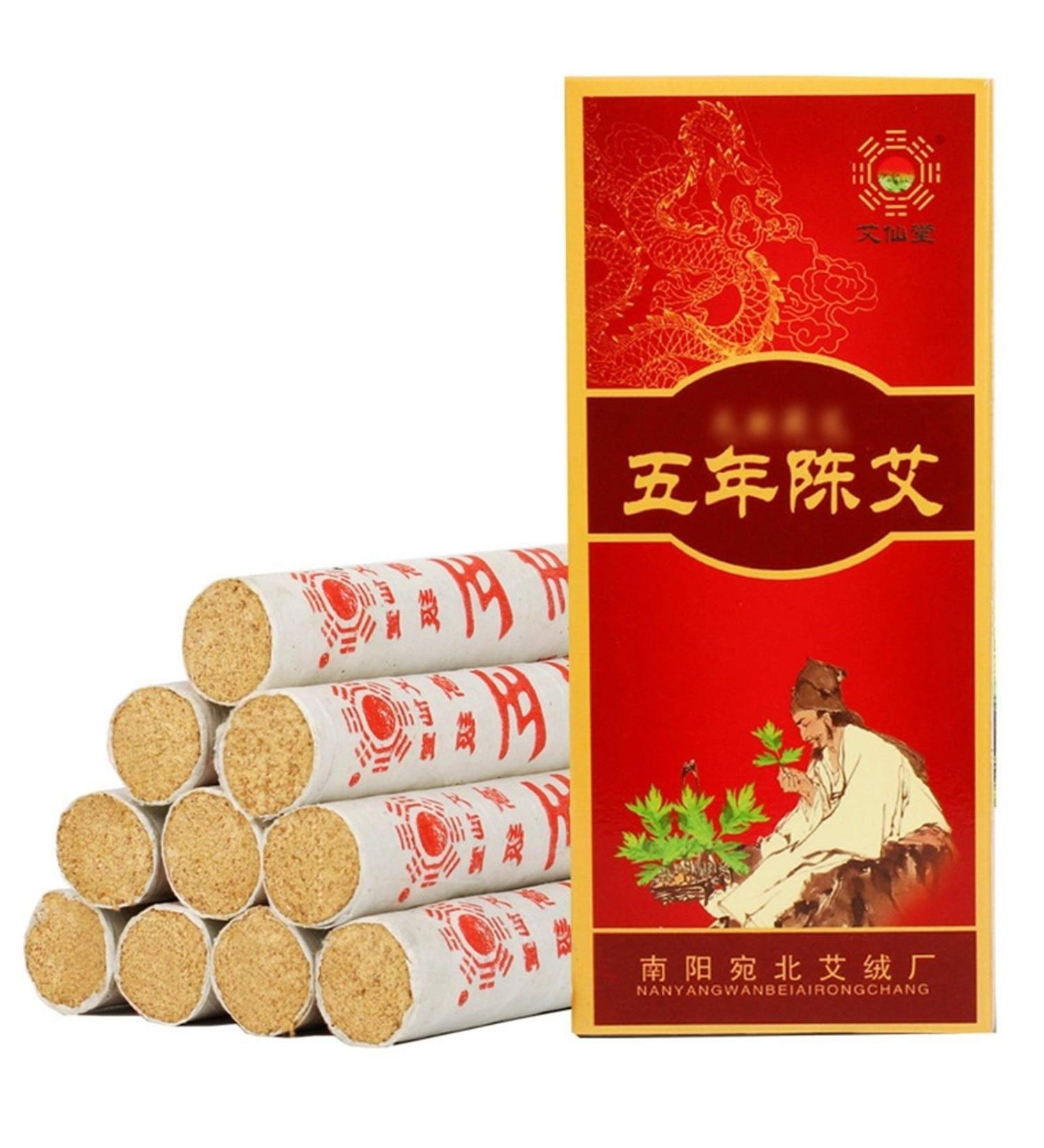 DUNSBY Moxa Roll Sticks - Natural Smokeless Moxibustion with Wild Mugwort | 5 Years Supply - Buy Online on GoSupps.com