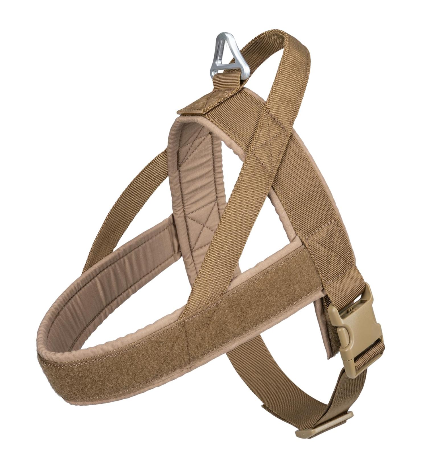 Elite Spanker Tactical Dog Vest - Adjustable Nylon Pet Dish for Small Medium & Large Dogs (Brown XS) - Buy Online on GoSupps.com