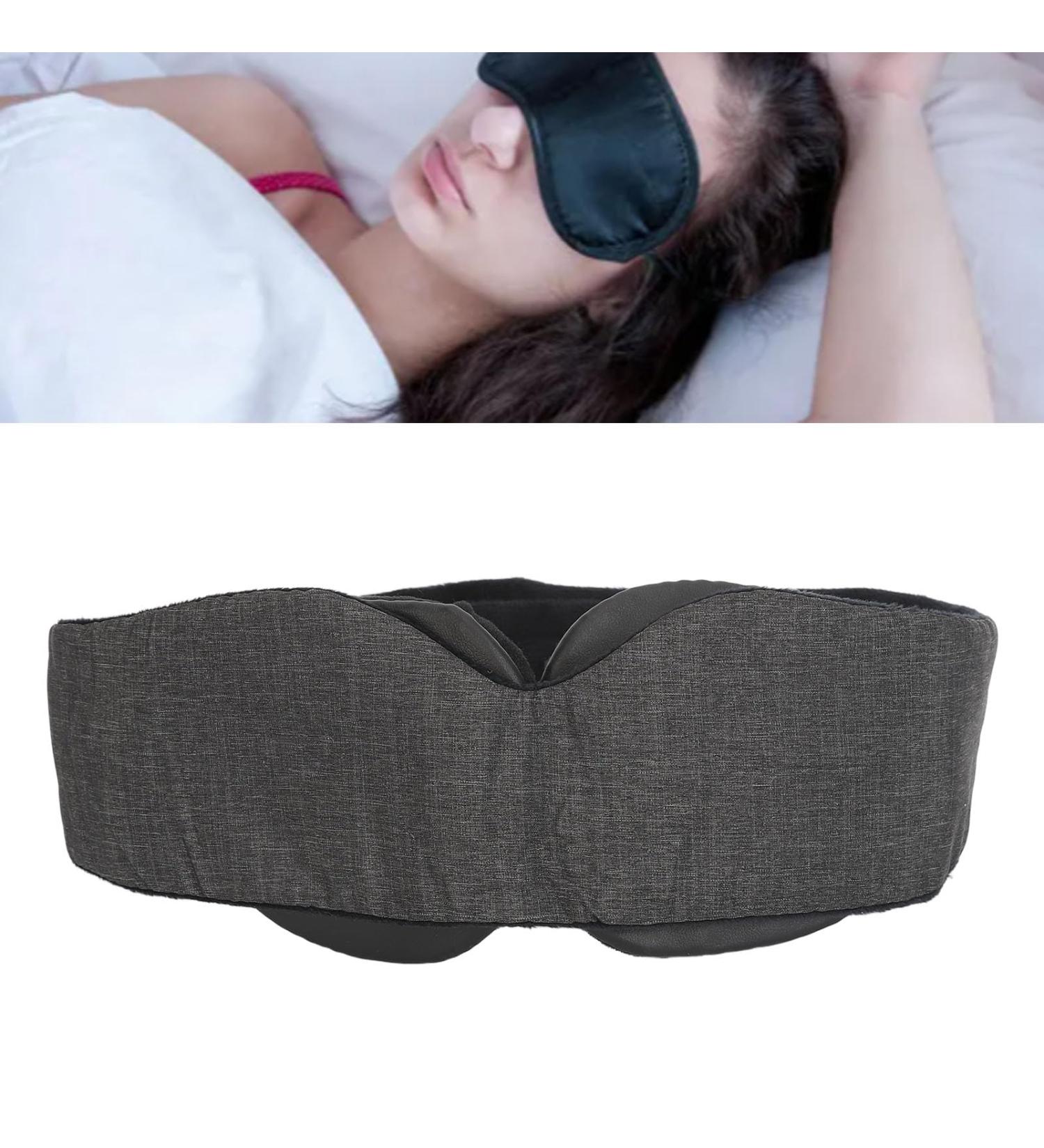 Memory Cotton 3D Contoured Cup Eye Patch Adjustable Strap Light Blocking Blink Freely Achieve Deeper Relaxation - Buy Online on GoSupps.com