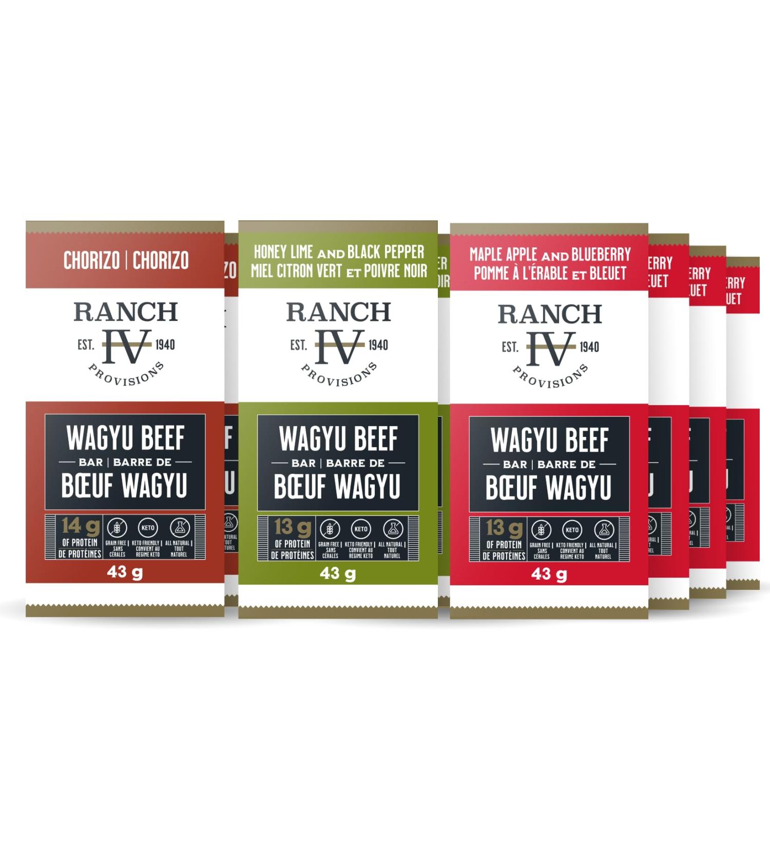 Thrive Provisions Wagyu Beef Bar - Variety Pack - High In Protein Tender Texture Sustainably Sourced Soy Free Non GMO Keto Friendly Nothing Artificial 43g (Pack of 12) Variety 43 g (Pack of 12) - Buy Online on GoSupps.com