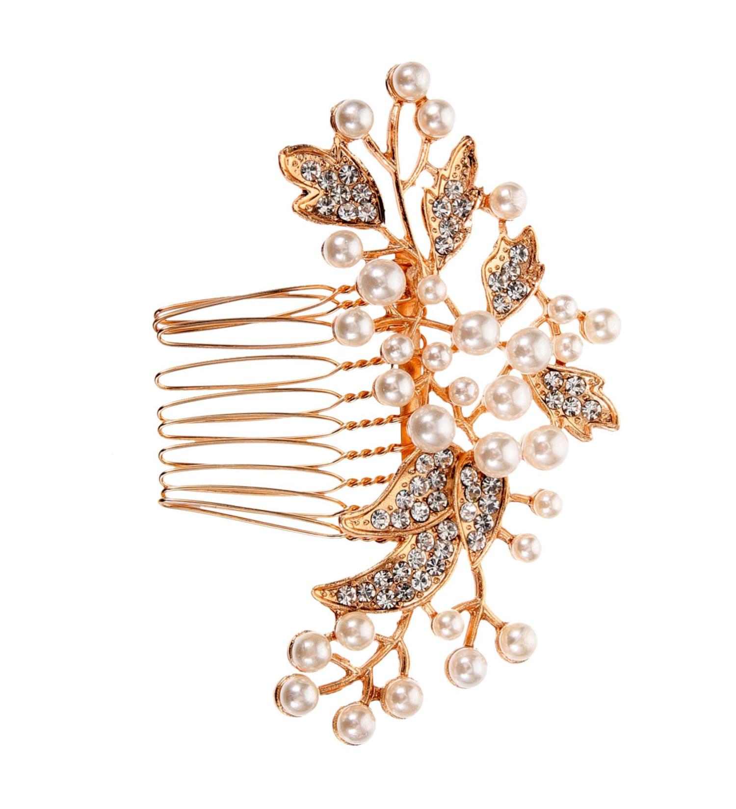 DOITOOL Tiara Wedding Bride Hair Comb Bridal Hair Accessories Hair Comb for Women Wedding Hair Accessories Women Hair Accessories Pearl Hair Comb Headgear Hairpin Miss Silver - Buy Online on GoSupps.com