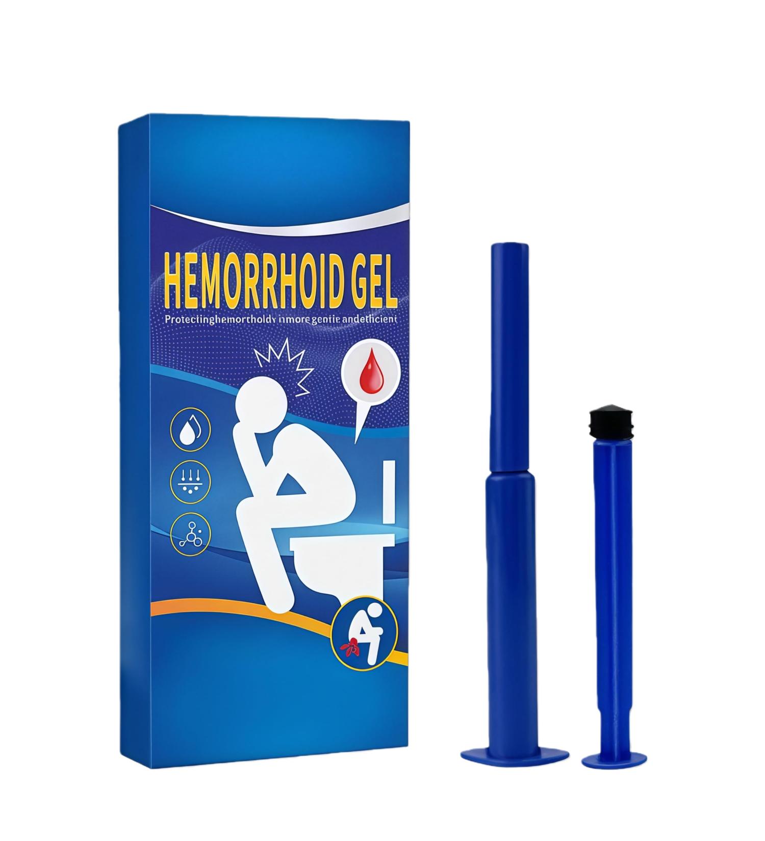 Hemorrhoid Gel: 3 Count - Natural & Herbal - Relieve Itching Burning Discomfort - Internal Relief - New Rounded Applicator - Nighttime Use - Buy Online on GoSupps.com