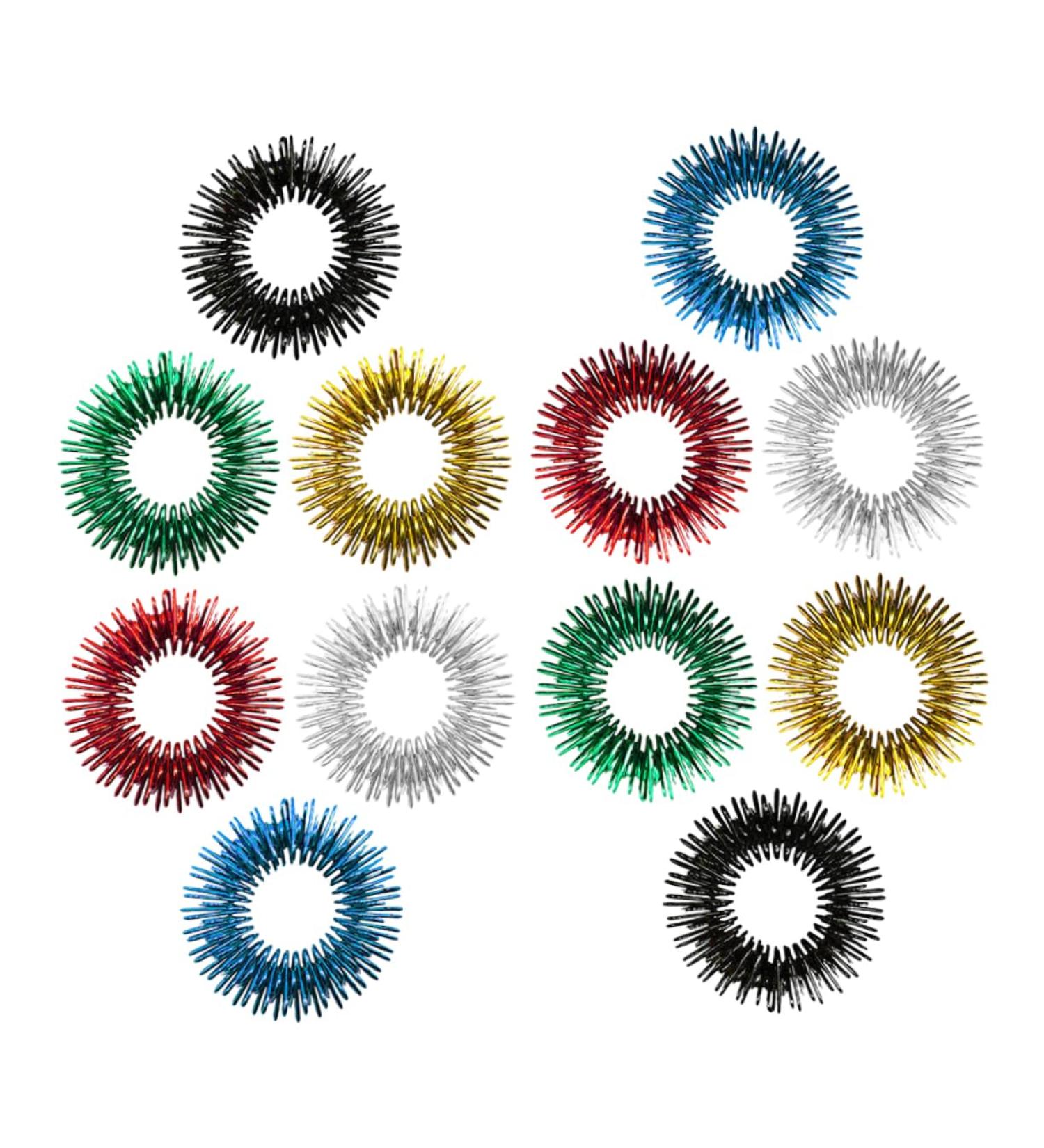 Shop Healeeved 12 Mini Toy Rings - Kidcraft Play Set Spiky Finger Massage Rings & Vibrating Jewelry for Kids - Buy Online on GoSupps.com