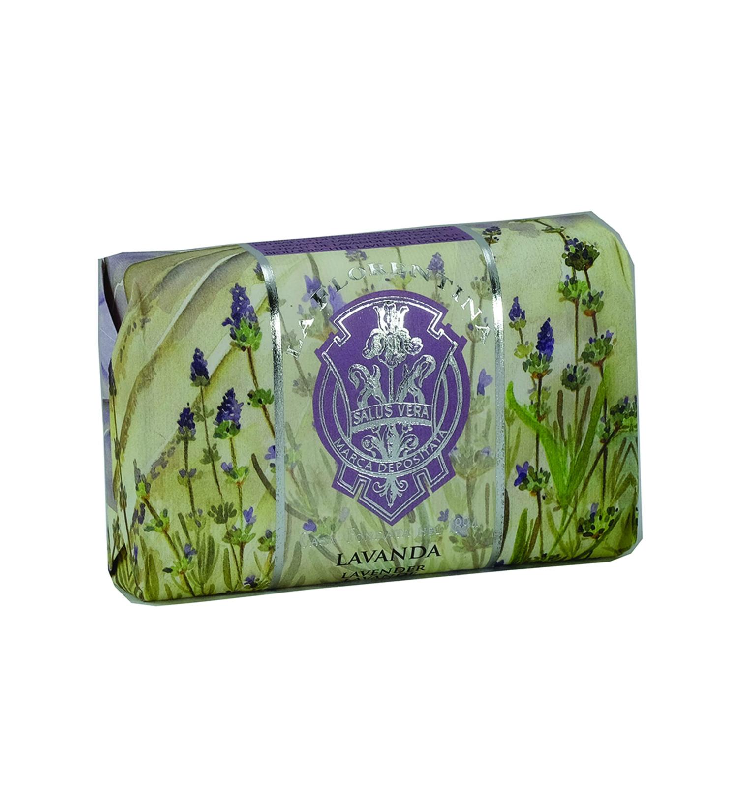 "Lavanda" Bar Soap Lavender Scent "Bellosguardo" Collection - 7 Ounces (200g) Package Italian Import