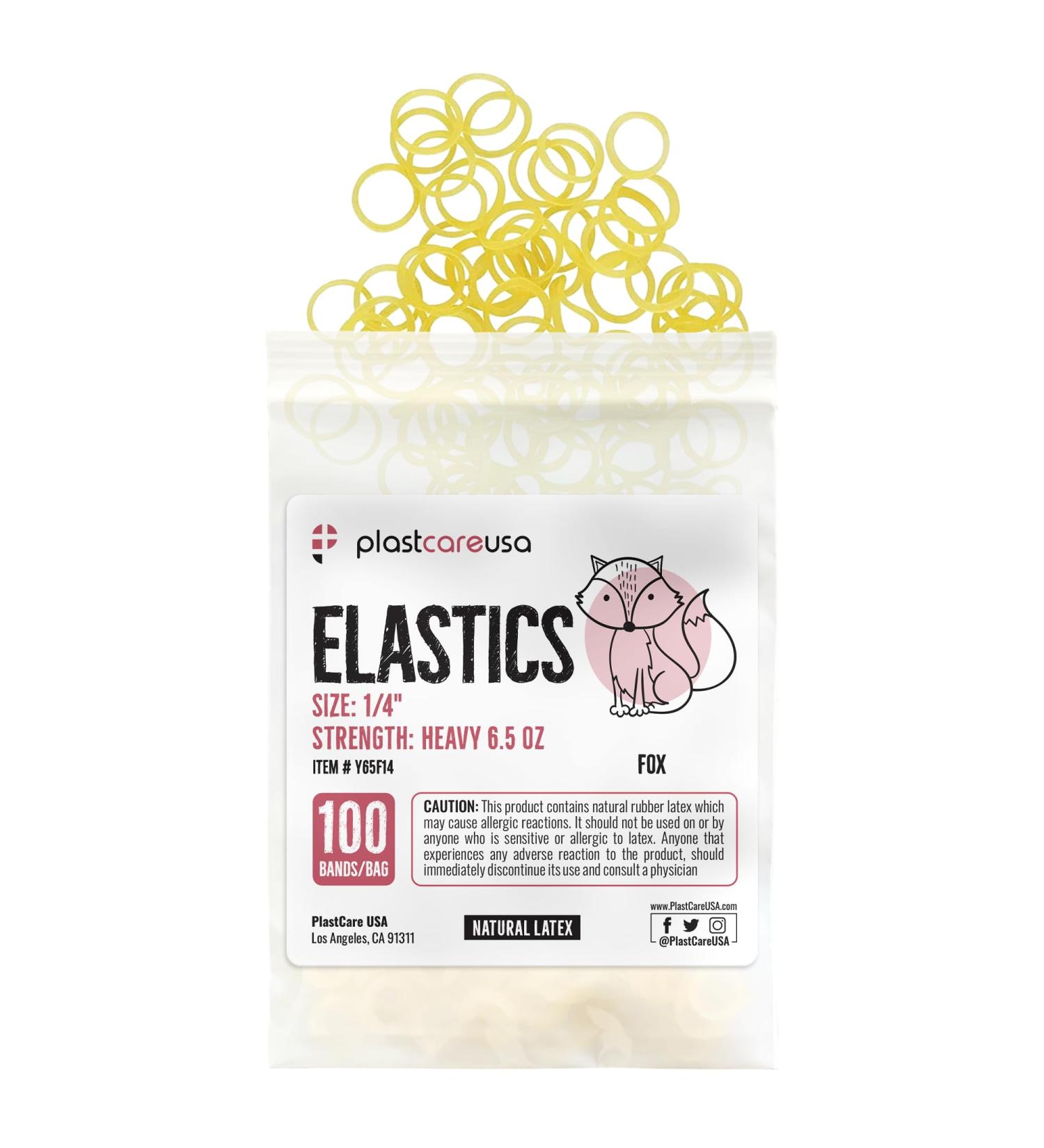 1000 Orthodontic Latex Elastic Rubber Bands for Braces - Heavy-Duty 1/4 Fox Multi-Size Dental Elastics Kit for Teeth Alignment & Gap Closure (10 Bags of 100 - Buy Online on GoSupps.com