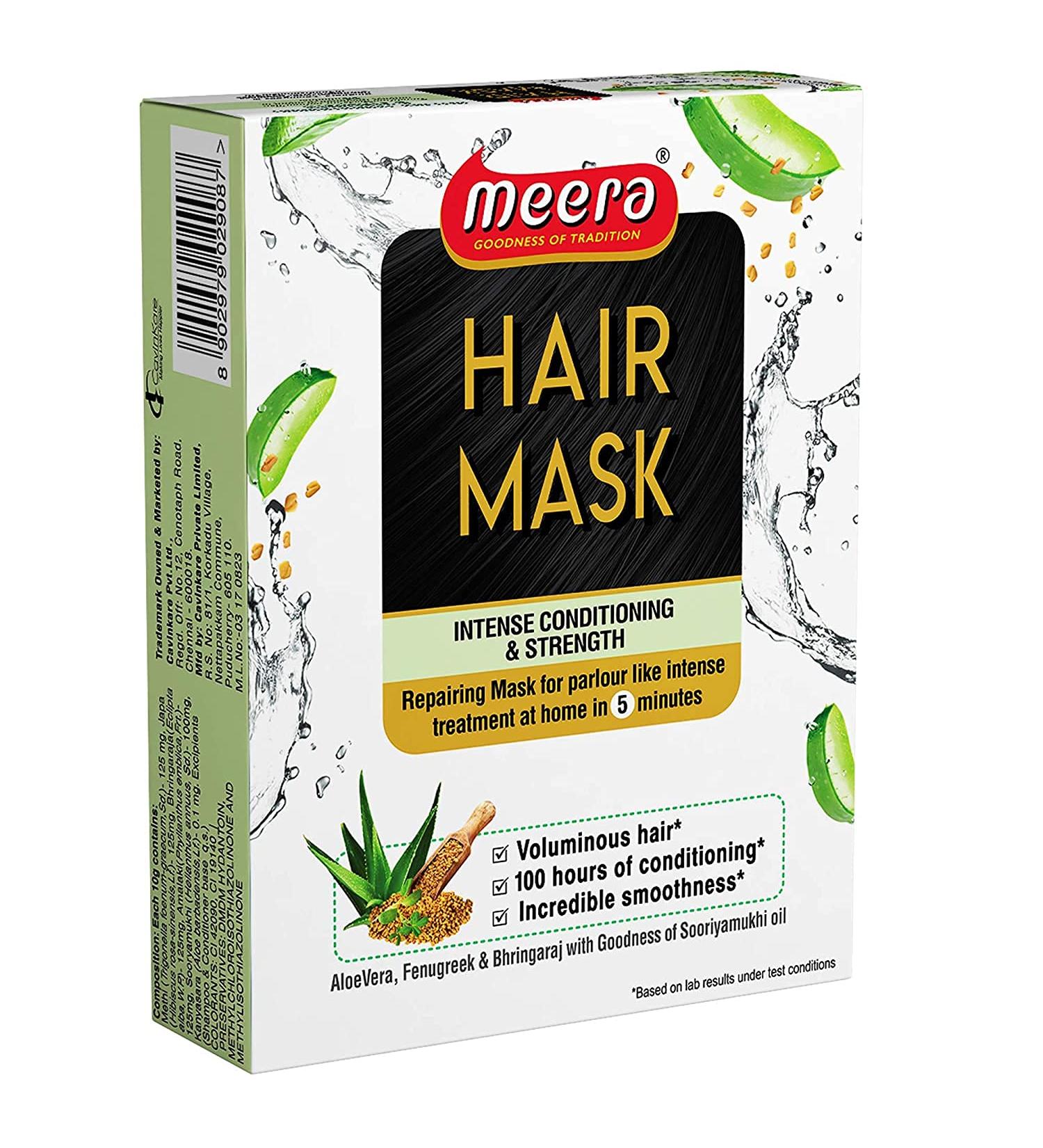 Vishopy Mera Hair Mask with Aloe Vera Fenugreek & Bringaraj - Intense Conditioning & Strength | 120g - Shop Now Internationally - Buy Online on GoSupps.com