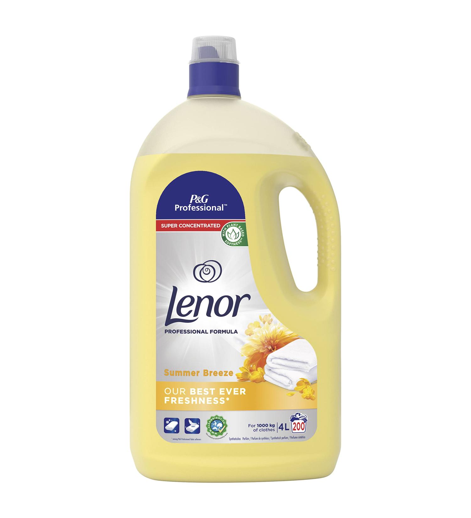 LENOR Summer Breeze Super Concentrate 4L - Pack of 1 | Fresh Scent | Laundry Detergent - Buy Online on GoSupps.com