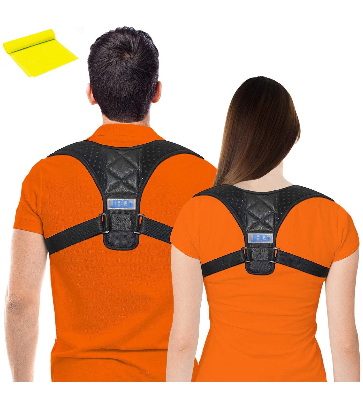 JINRQ Posture Corrector for Women & Men - Comfortable Brace for Spine Neck Shoulder & Upper Back Pain Relief - Buy Online on GoSupps.com