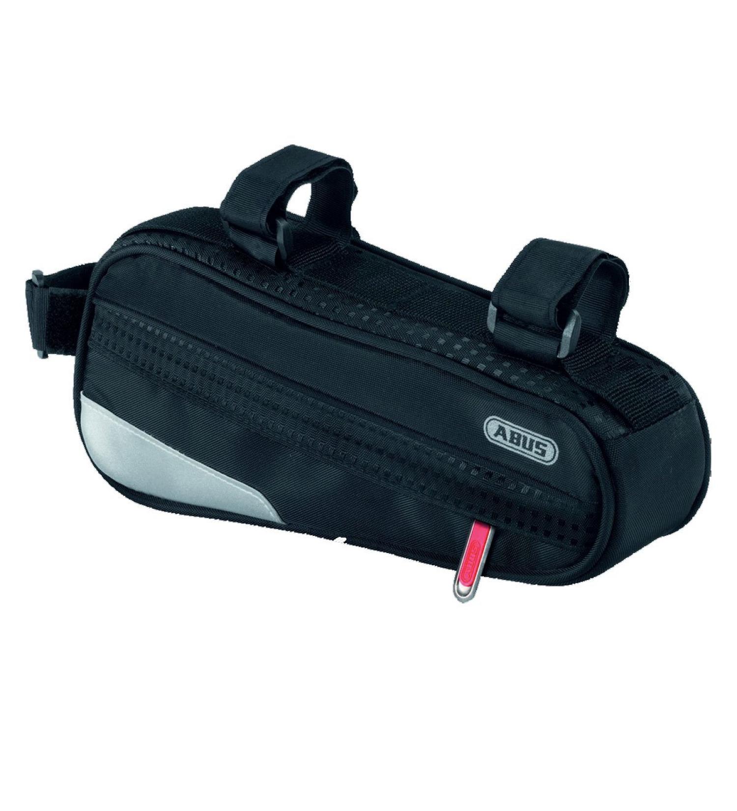 ABUS Oryde ST 2200 Bicycle Frame Bag - 1.2L Velcro Fastening - Compact Black Cycling Accessory - Buy Online on GoSupps.com