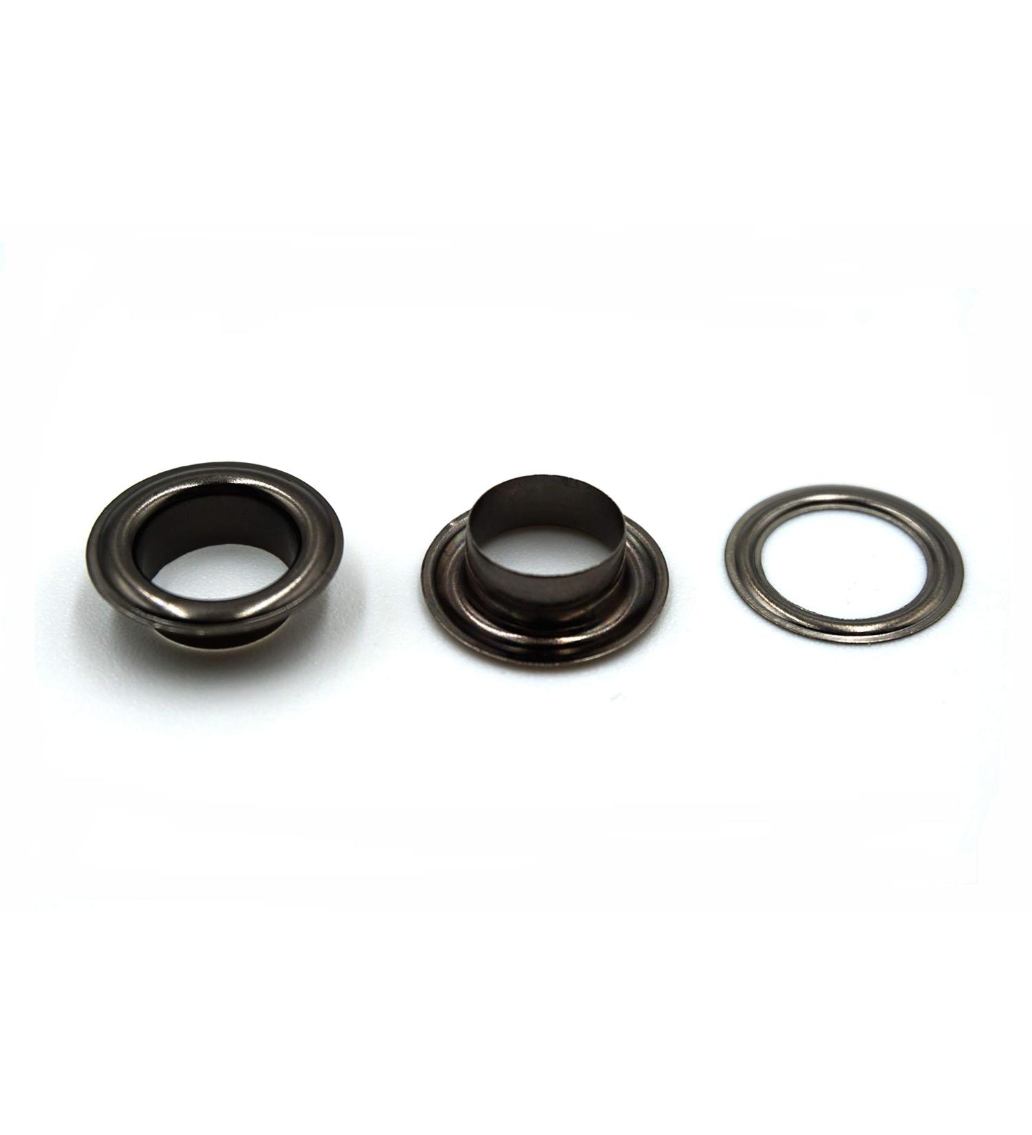 Innetoc Solid Brass Grommets Eyelets 100 Pack (3/8"(10x16.5)  Gun Black) - Buy Online on GoSupps.com