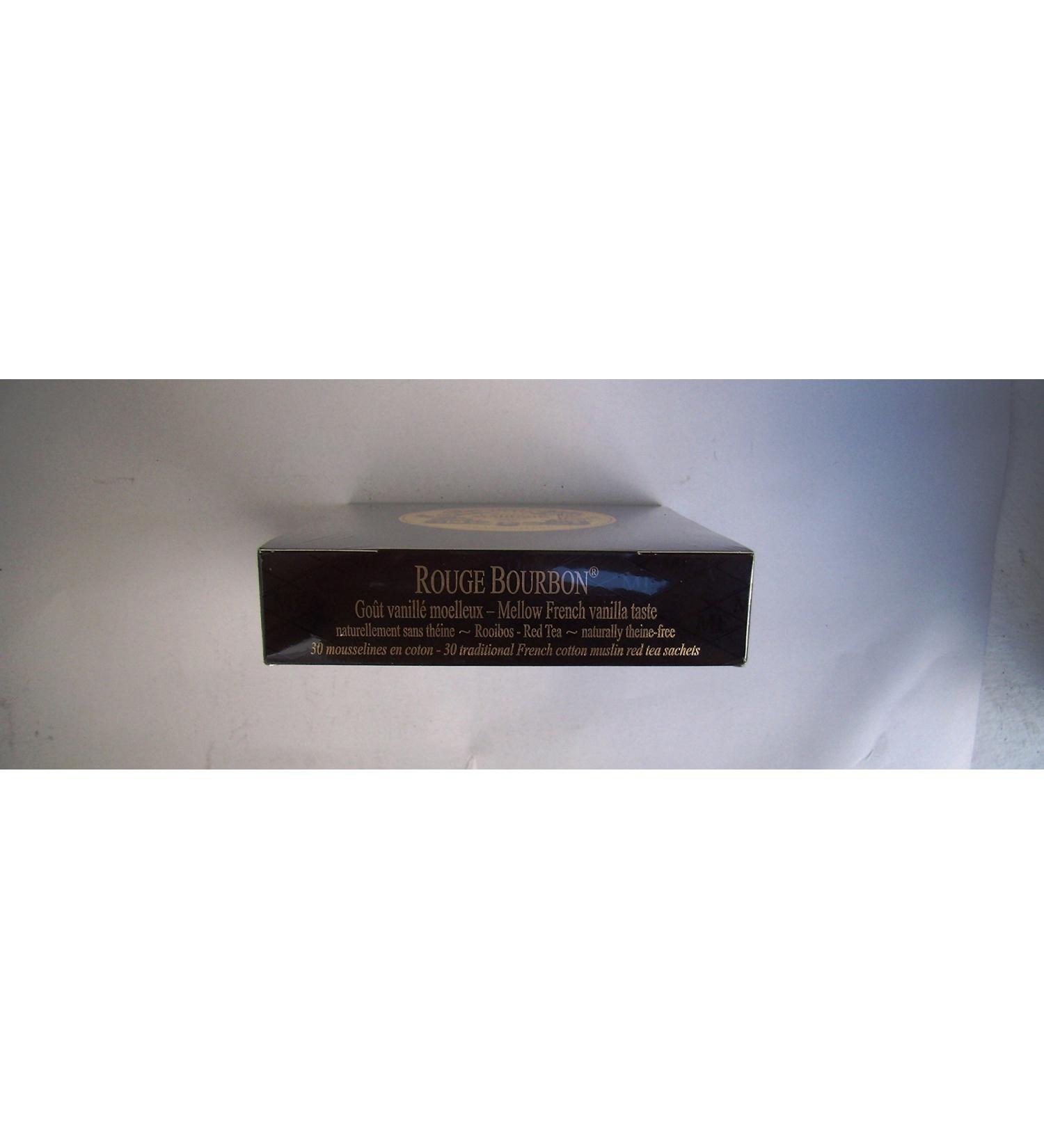 Mariage Fr res - ROUGE BOURBON - Box with 30 traditional french muslin tea bags