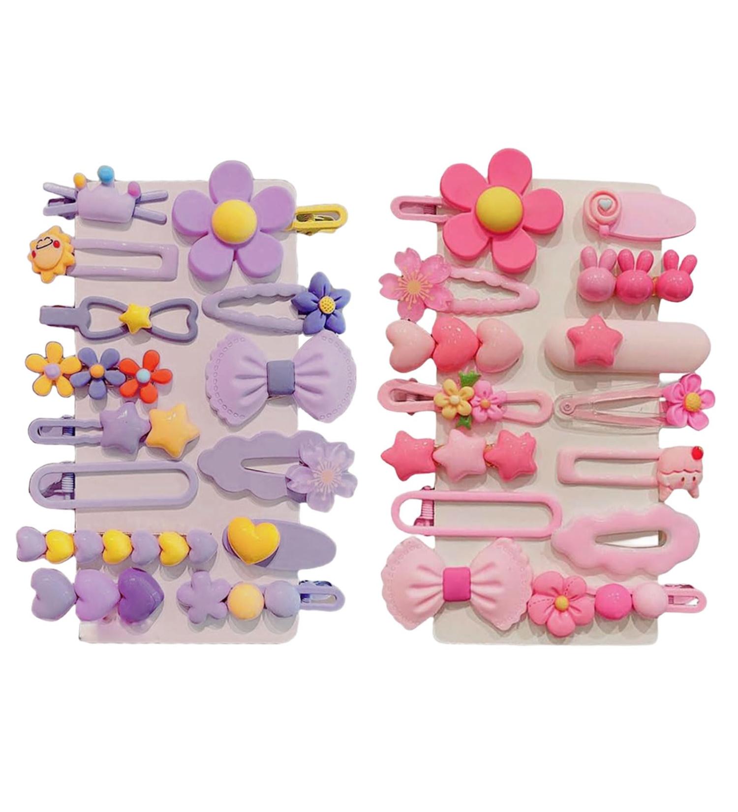Mezrkuwr 28 Pieces Girls Hair Clips Girls Hair Accessories for Girls Cute Candy Color Kids Hair Clips for Girls Pink Hair Accessories for Women Girls - Buy Online on GoSupps.com
