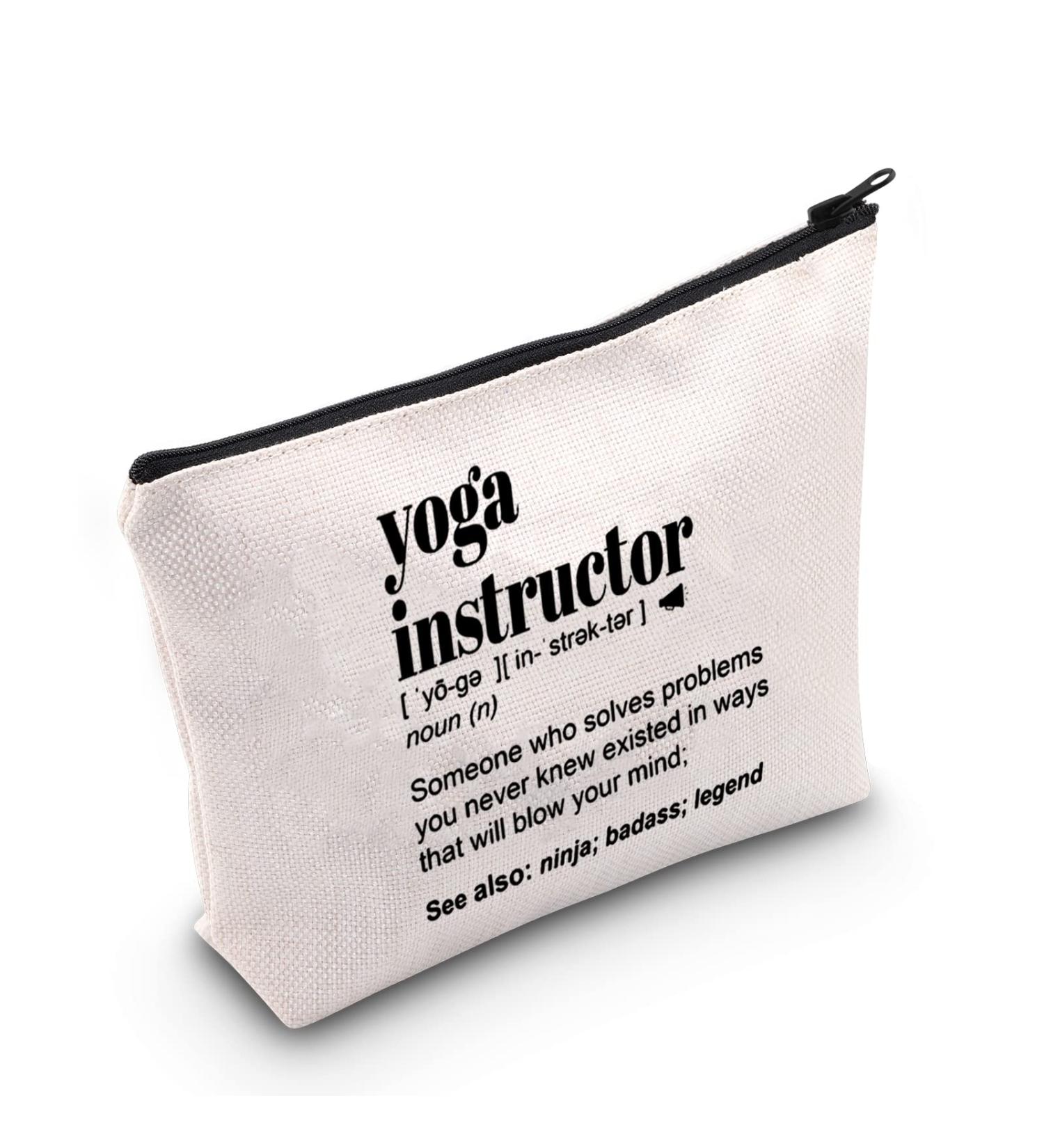 TSOTMO Yoga Instructor Zipper Pouch - Thank You Gift for Best Yoga Teacher | Yoga Instructor Appreciation Gift (YOGA) - Buy Online on GoSupps.com