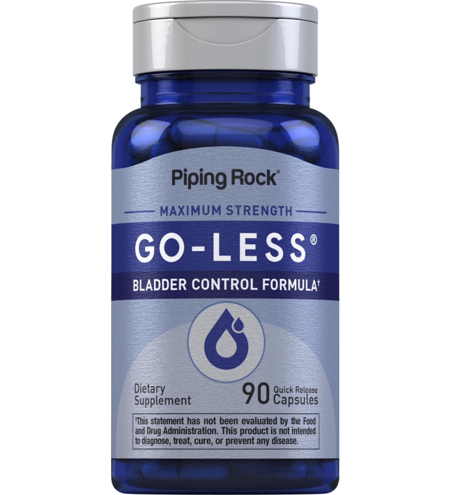 Piping Rock Bladder Control Pills for Women and Men | 90 Capsules | Maximum Strength Formula | Pumpkin Seed Extract | Non-GMO Gluten Free Supplement - Buy Online on GoSupps.com