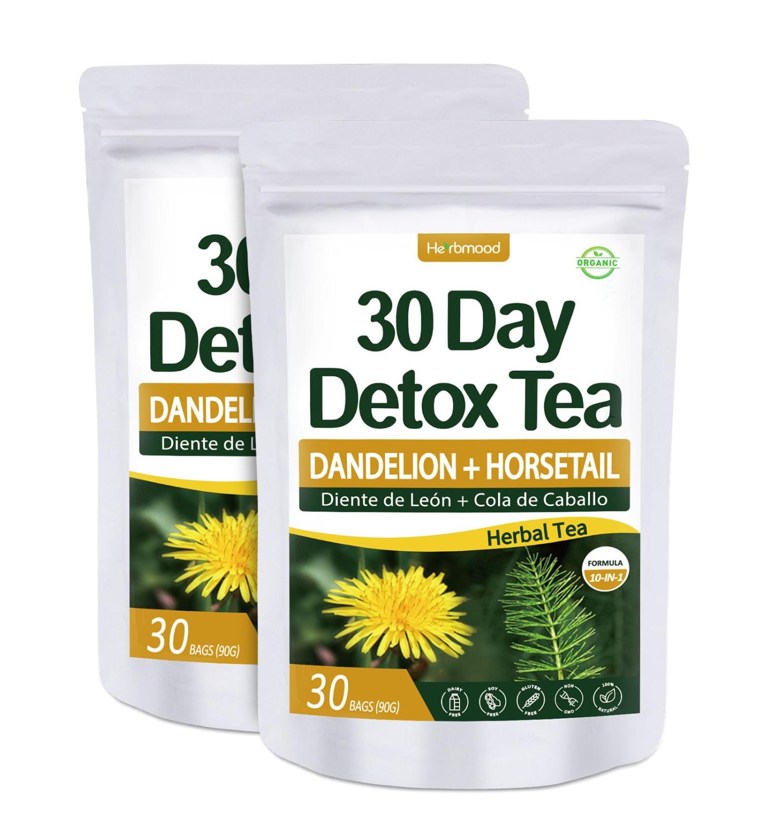Te de Diente de Leon 30 Day Cleanse | Herbmood Dandelion Tea for Weight Loss - 60 Tea Bags - Buy Online on GoSupps.com