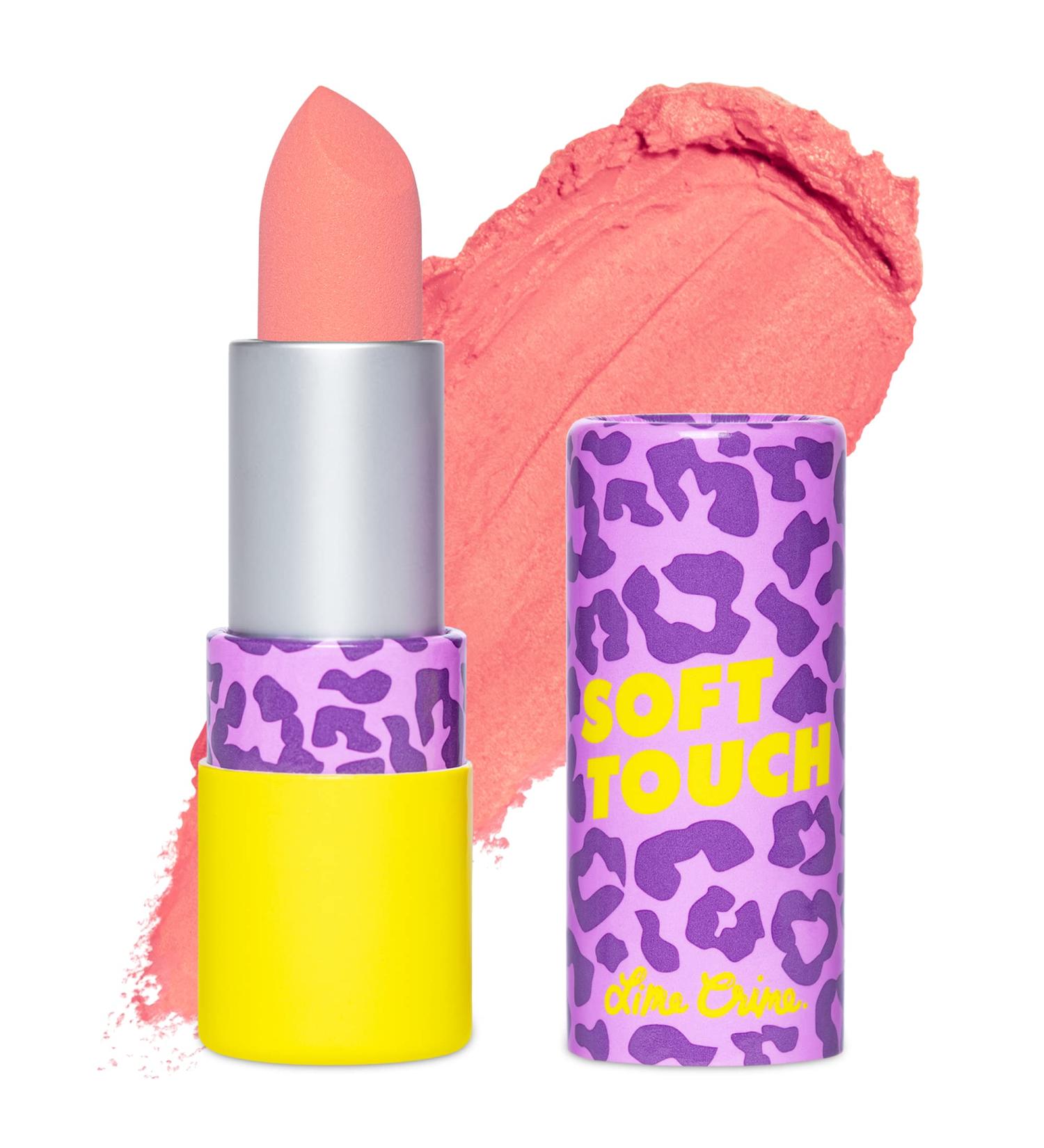 Lime Crime Soft Touch Comfort Matte Lipstick in Punked Up Peach - Long Lasting & Flirty Retro Peach Shade - Buy Online on GoSupps.com
