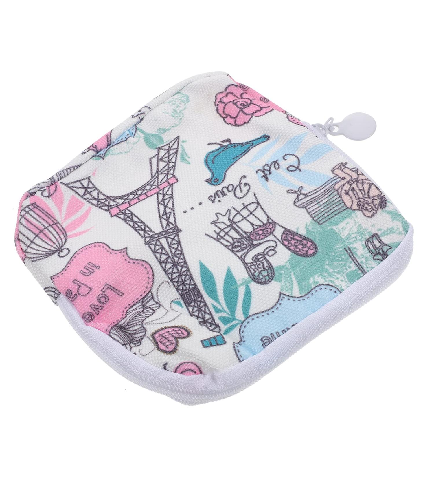 FOMIYES Washable Period Pads Sanitary Napkin Bag - Menstrual Pad Holder & Tampon Storage Pouch for Women - Random Color Organizer - Buy Online on GoSupps.com