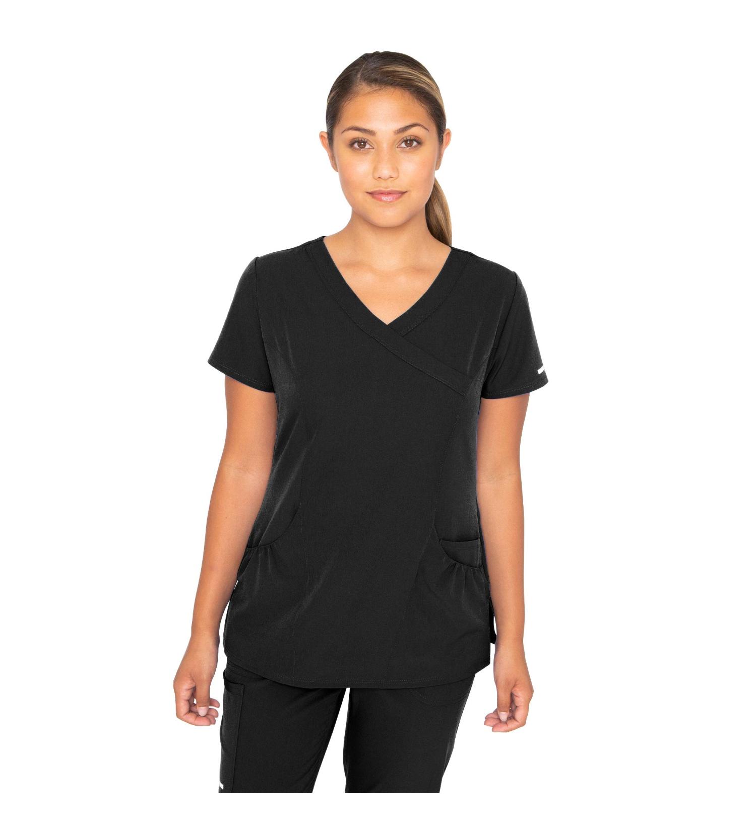 BARCO Skechers Vitality Charge V-Neck Scrub Top - Women's Large Black - Buy Online on GoSupps.com