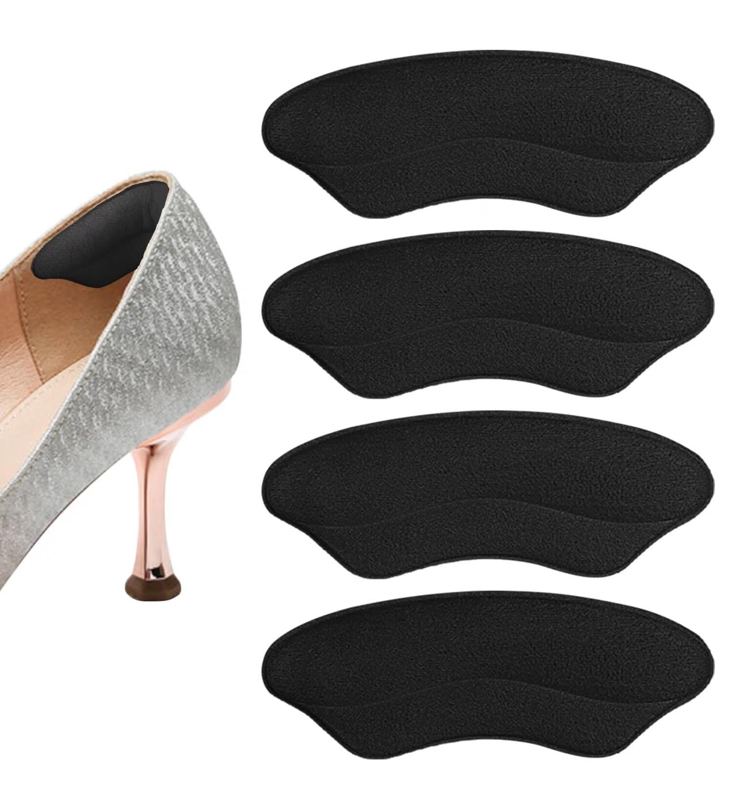 Premium Heel Grips for Women's Shoes - Comfortable Cushioned Inserts & Protectors for High Heels & Boots (4 Pairs Black) - Prevent Slipping & Enhance Comfort - Buy Online on GoSupps.com