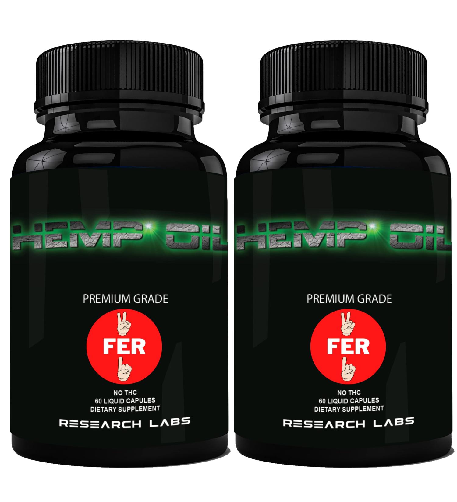Premium Hemp Oil Capsules 450,000 MG 2 for 1 Package | Organic Stress & Body Support - Buy Online on GoSupps.com