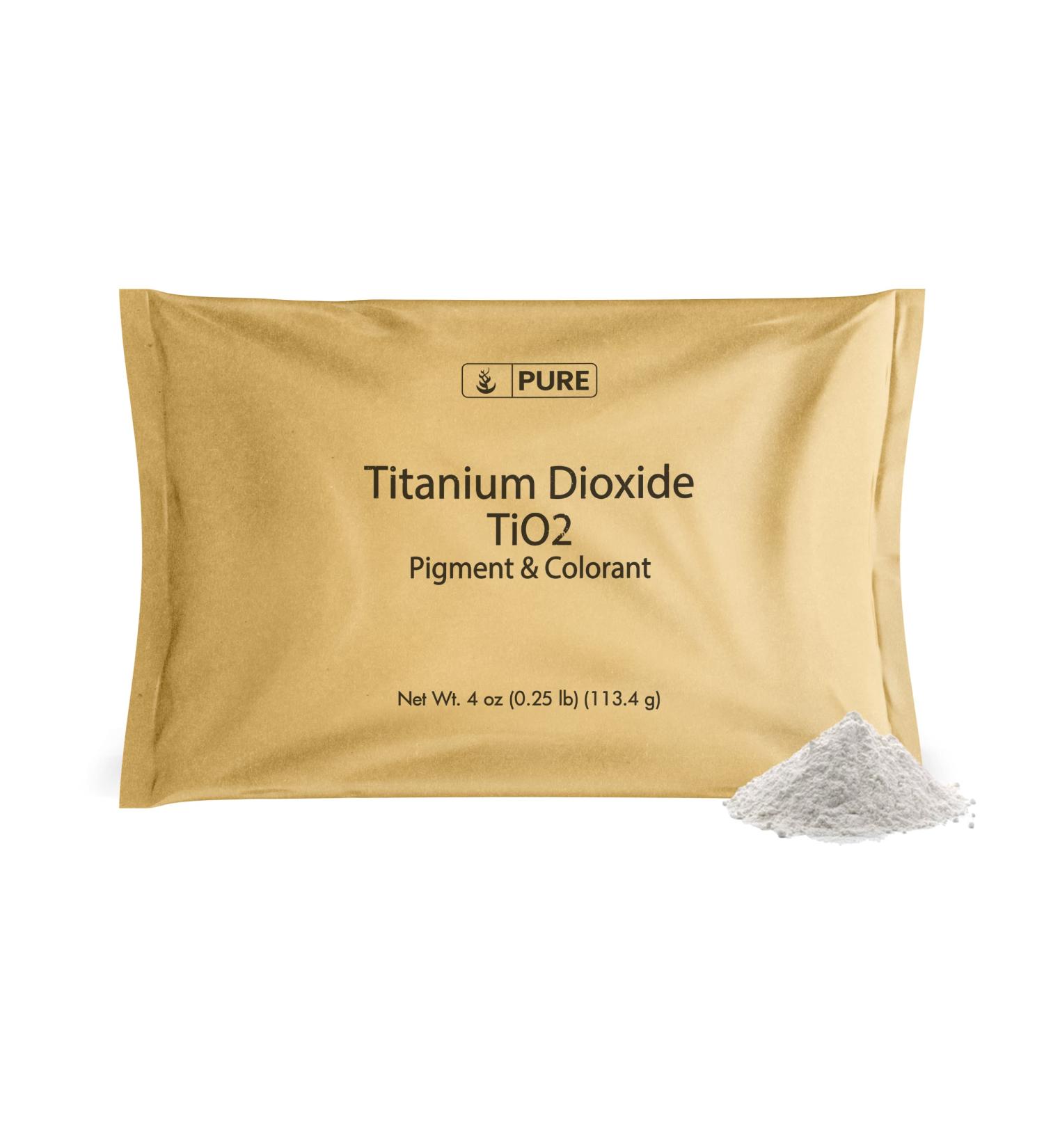 4 oz Titanium Dioxide - Pure Natural Pigment & Colorant - Original Ingredients - Buy Online on GoSupps.com