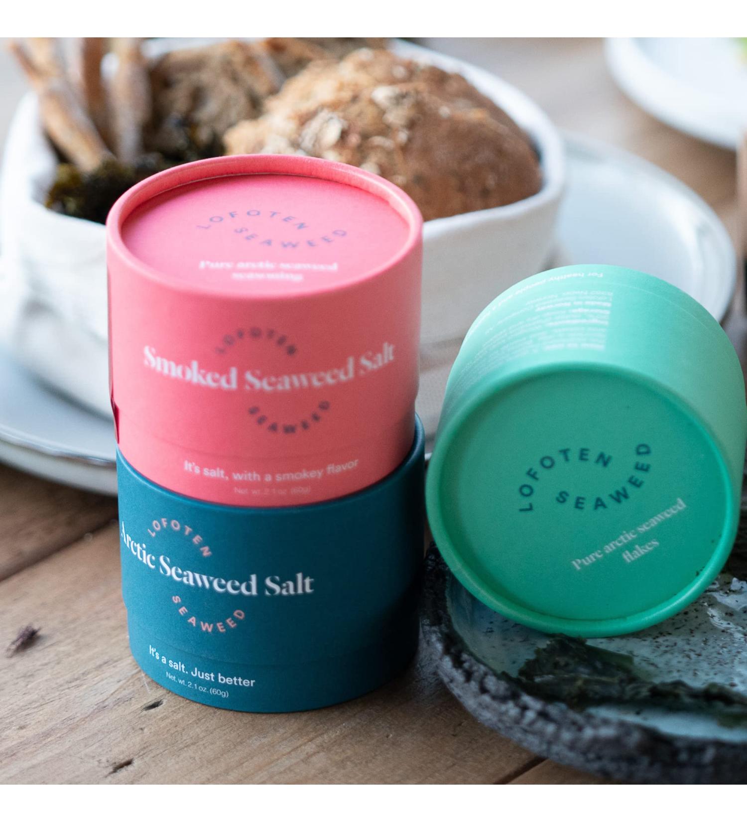 Lofoten Seaweed Seaweed & Salt Seasoning Arctic Norway 3 Box Gift Pack and Gluten-Free Vegan Sampler - Buy Online on GoSupps.com