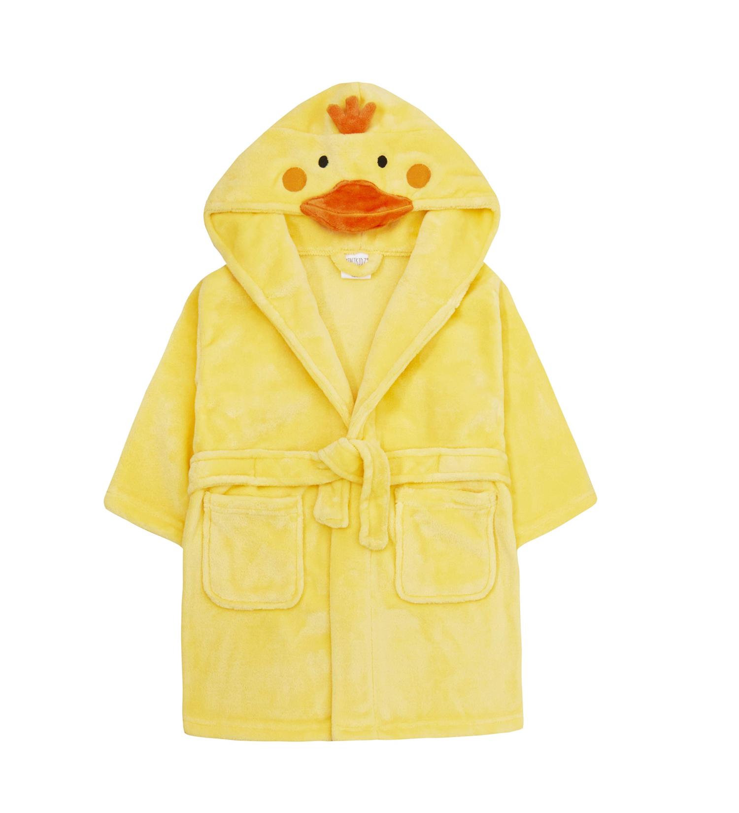 Undercover Lingerie Soft Fleece Hooded Bathrobe for Babies & Toddlers (18-24 Months) - Duck Design - Buy Online on GoSupps.com