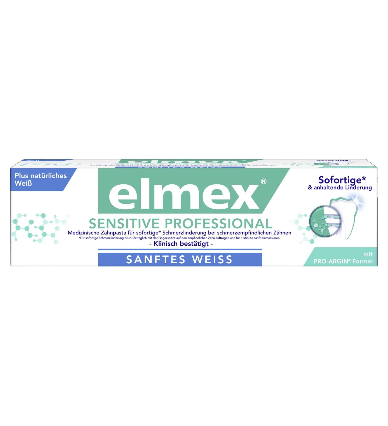 elmex SENSITIVE PROFESSIONAL plus gentle white toothpaste 75 ml
