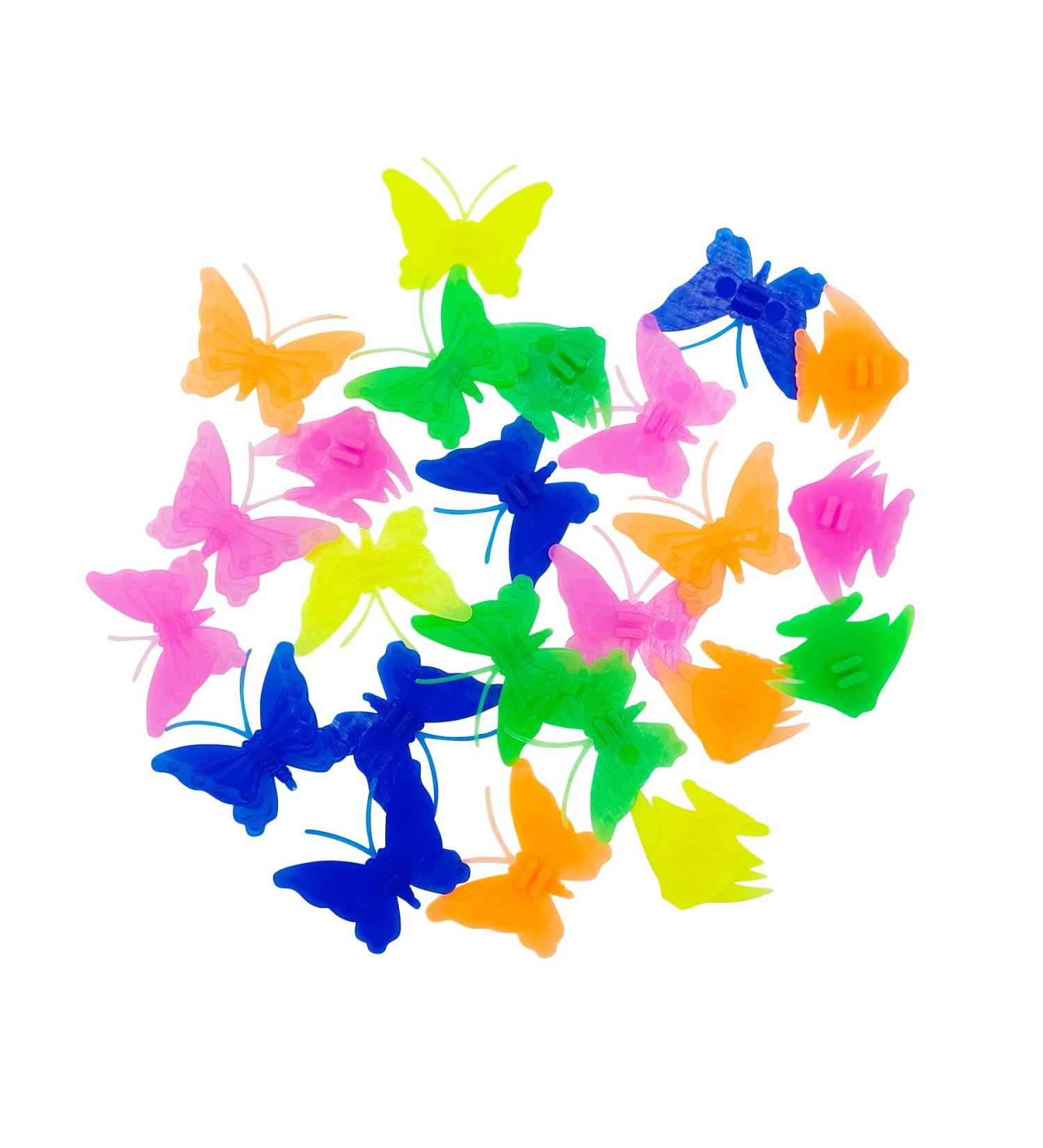 26 Piece Colorful Butterfly Fish Bike Spoke Beads - Decorate Your Bicycle Wheels! - Buy Online on GoSupps.com