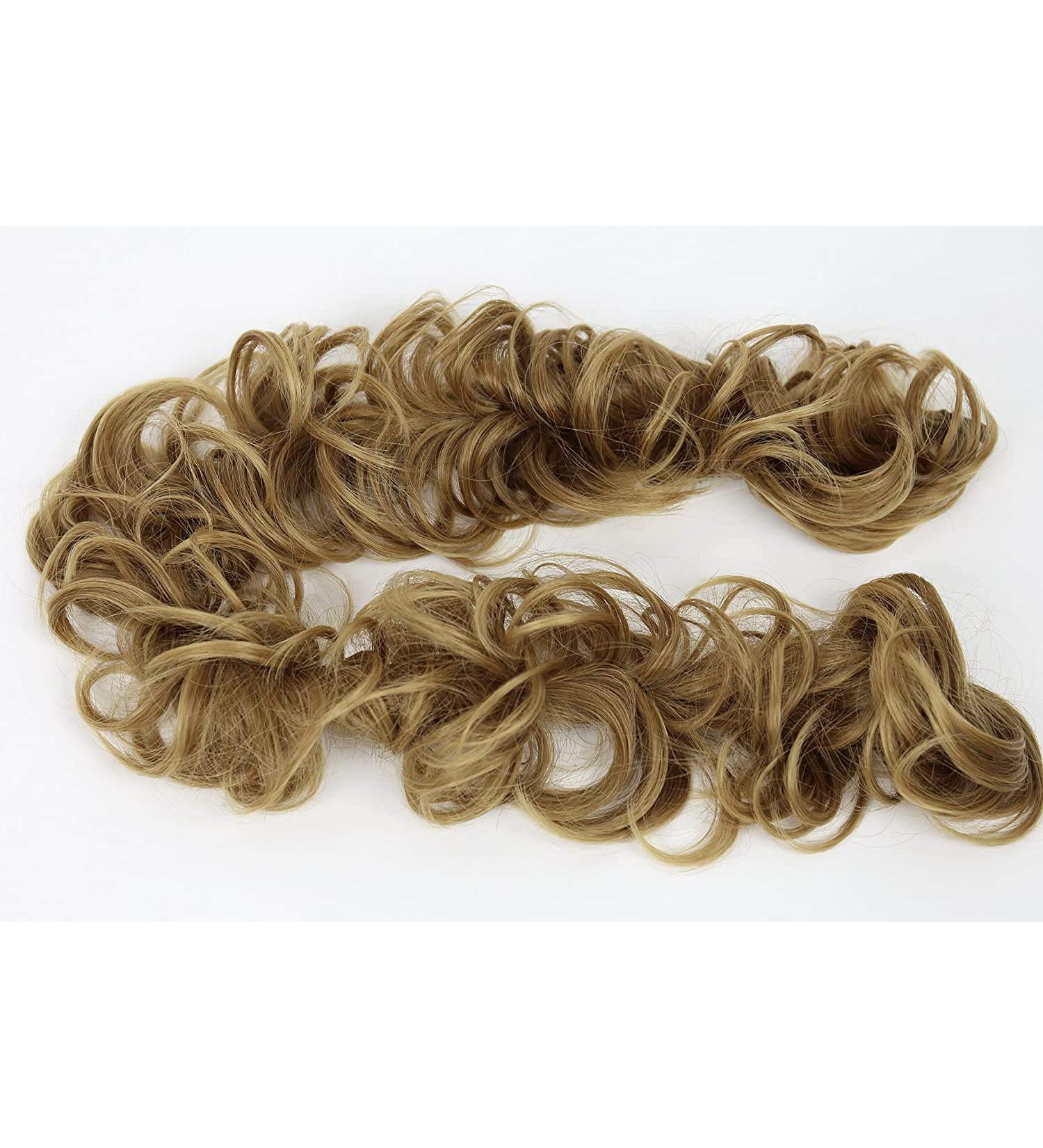 CAISHA XXL Hairpiece Scrunchy Updo Bridal Hairstyle Voluminous Curly Messy Bun Natur Blonde #6T27 - HW30 - Buy Online on GoSupps.com