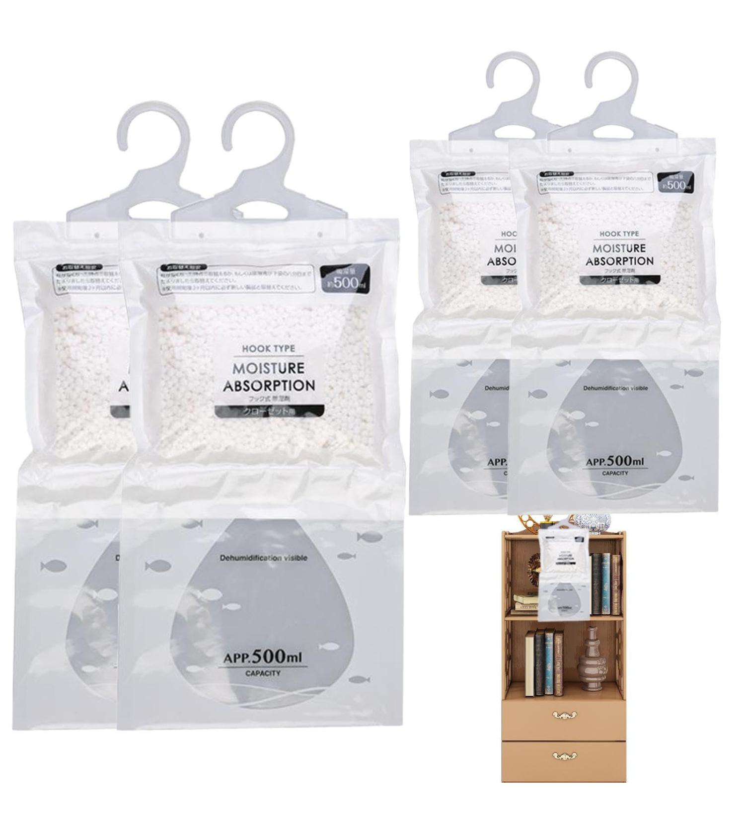 Loandicy Moisture Absorber & Air Freshener 4 Pocket Moist Dryer Bag for Closet Cupboards Storage Rooms & More | Household Essential - Buy Online on GoSupps.com