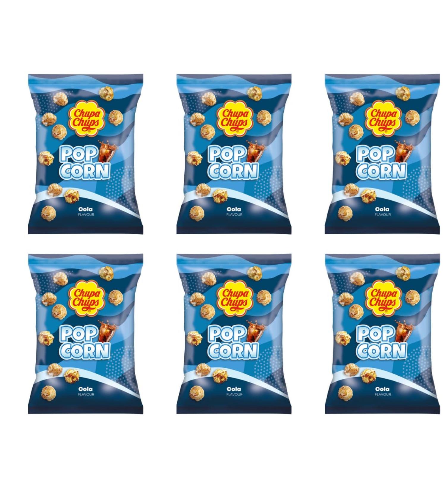 Chuppa Chups Cola Popcorn 110g - Whether You Are Going To See The Latest Release At The Cinema Or Getting Comfy On The Couch At Home - Pack of 6