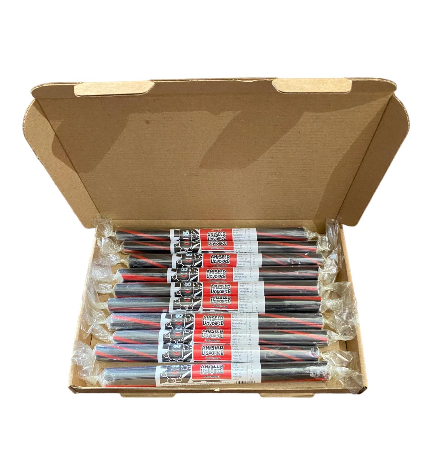10 X Aniseed Liquorice Gift Box Rock Sticks Handmade Traditional Rainbow Classic Sweets Retro Seaside Gift Wholesale Confectionery - Buy Online on GoSupps.com