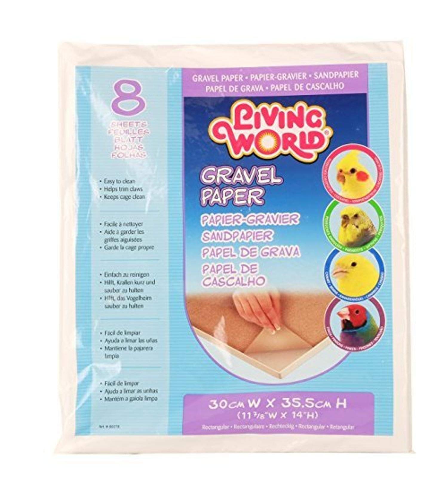 Living World Gravel Paper 12 Inches x 14 Inches (8/Pack)