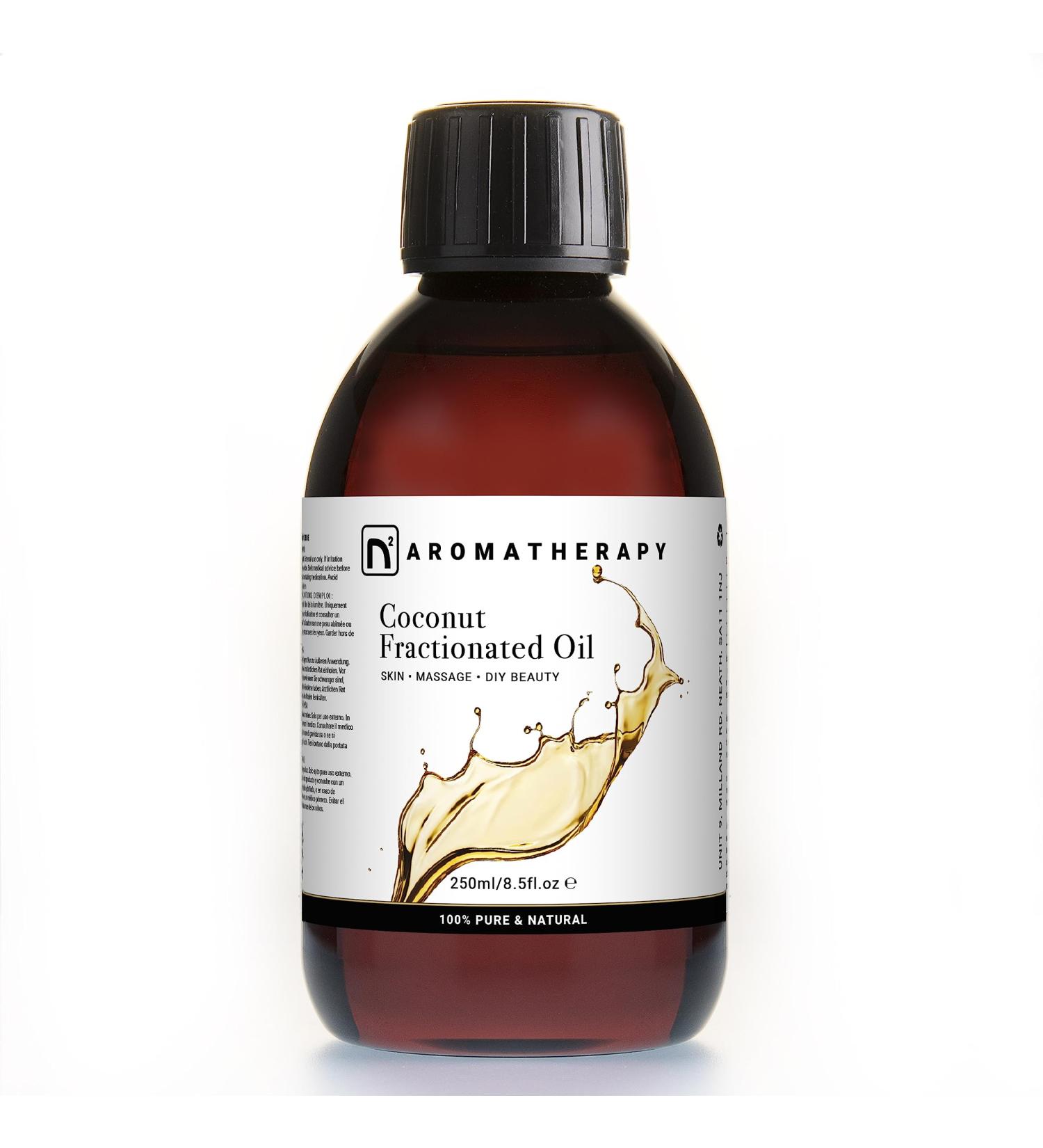 n2 Aromatherapy Coconut Oil Liquid - 250 ml - Split Coconut for Hair and Body Massage - Buy Online on GoSupps.com