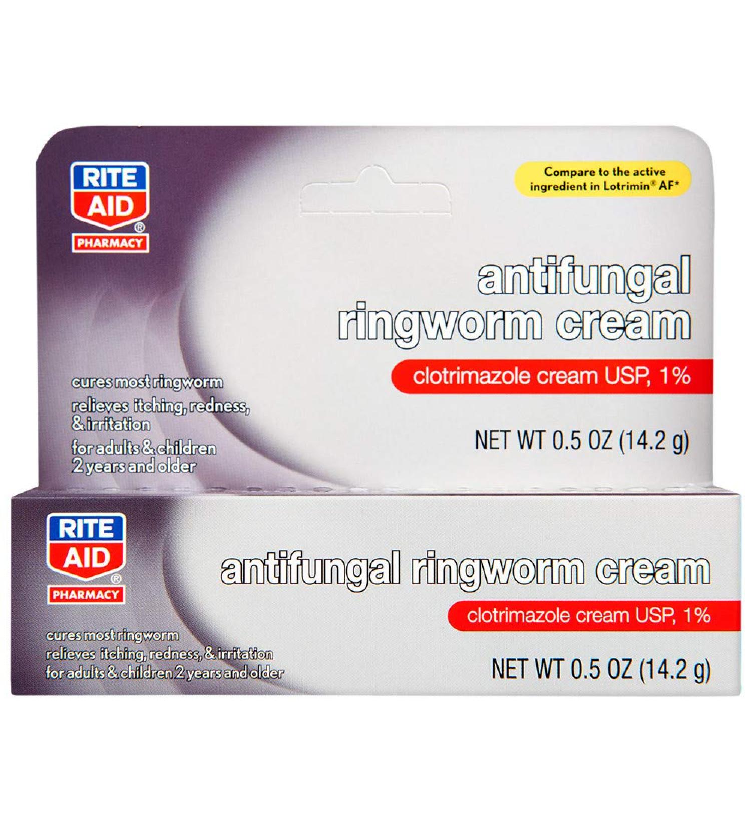 Rite Aid Clotrimazole Cream 0.5 oz - Antifungal Treatment for Ringworm, Jock Itch, Athlete's Foot | Skin Cream for Fungal Infections - Buy Online on GoSupps.com