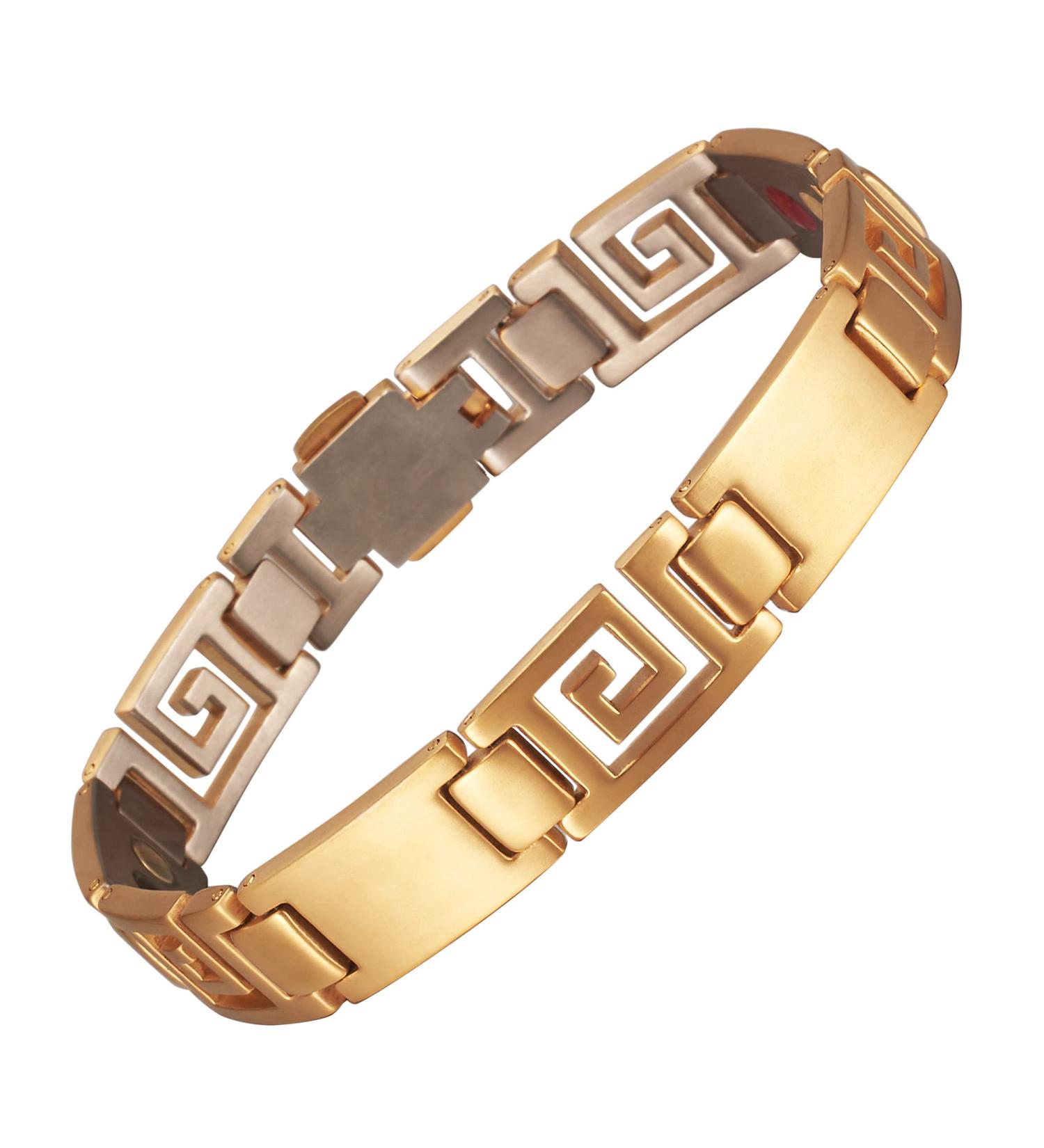 EnerMagiX Titanium Magnetic Bracelet for Men & Women - Stainless Steel Magnetic Bracelets for Father's Day Gift - Buy Online on GoSupps.com