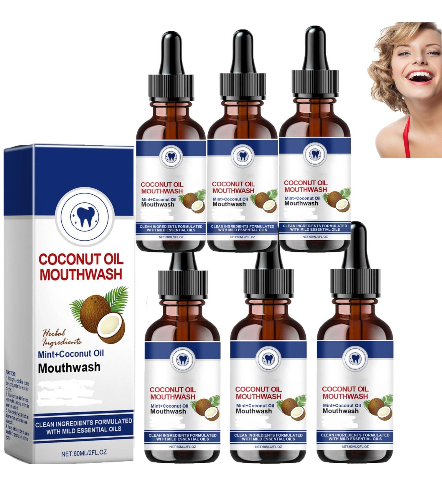 Ourlyard Mouthwash Ourlyard Coconut Oil Mouthwash All Natural Coconut Oil for Mouthwash Fresher Breath and Whitening Mouthwash (6pcs) - Buy Online on GoSupps.com