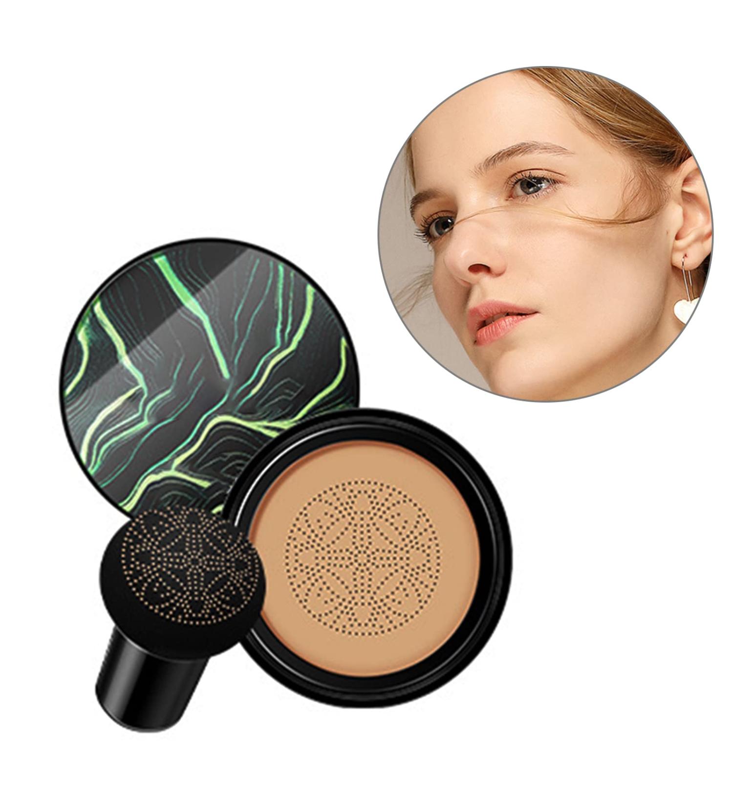 Concealer BB Cream Mushroom Head Air Cushion CC Cream Cover Facial Blemishes Brightening Natural Naked Makeup Foundation 03 # Special Black Leather - Buy Online on GoSupps.com