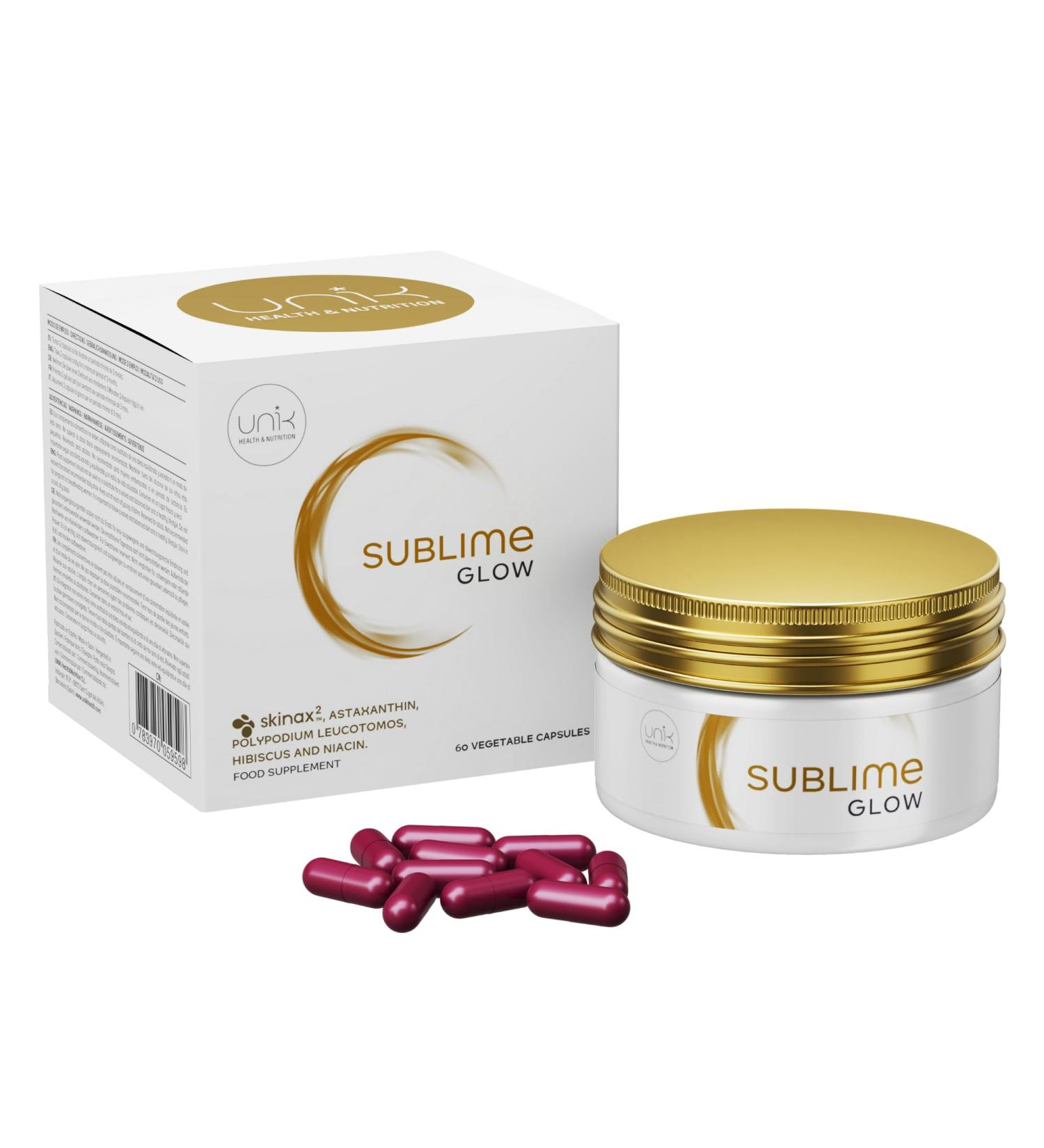 Astaxanthine Antioxydant pour Taches Pigmentaires + Teint Irr gulier + Cernes + Rougeurs - Nutricosm tique avec SkinAx + Polypodium Leucotomos + Hibiscus + Niacinamide + Vitamine C 60 G lules - Buy Online on GoSupps.com